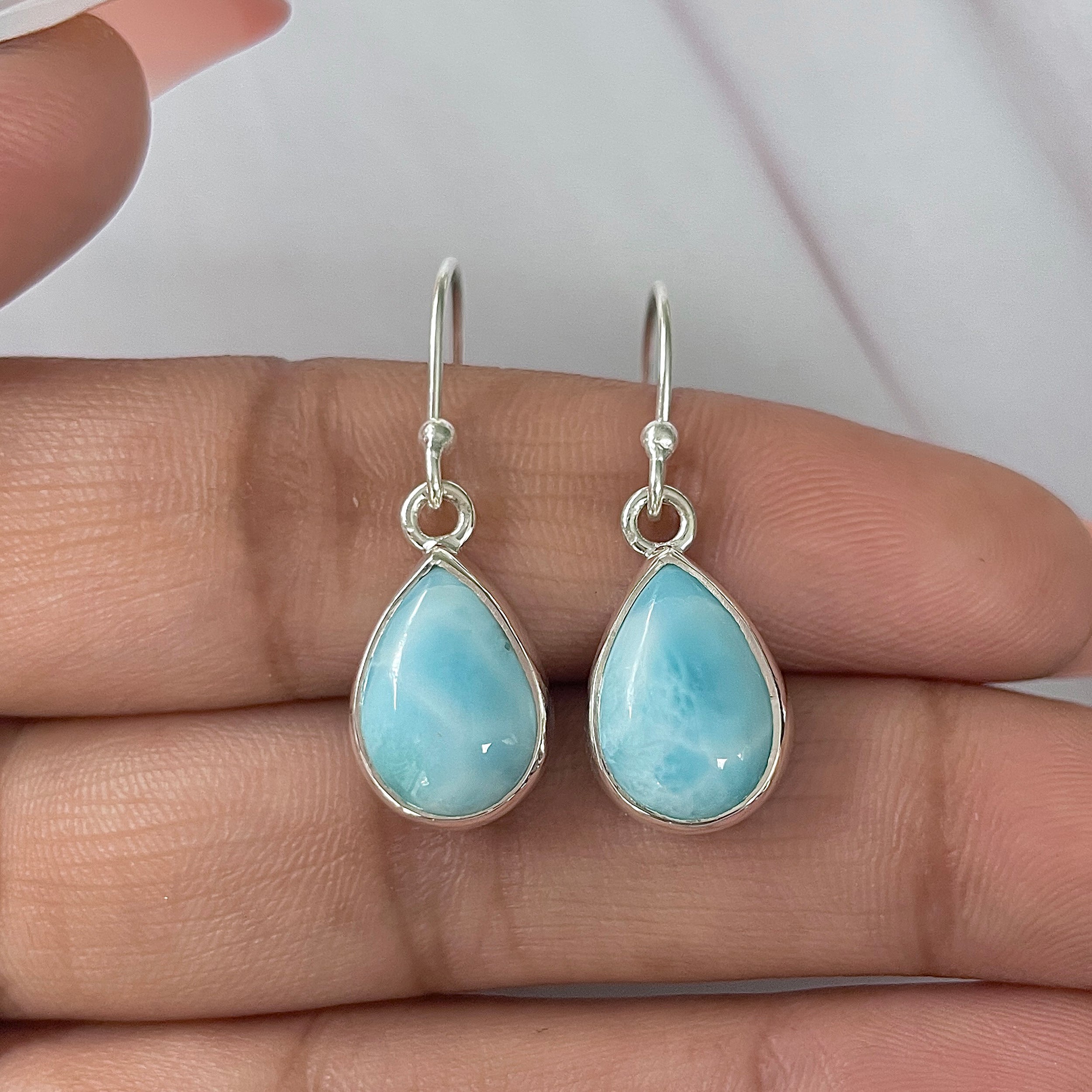 Larimar Earring-(LAR-E-1651.)