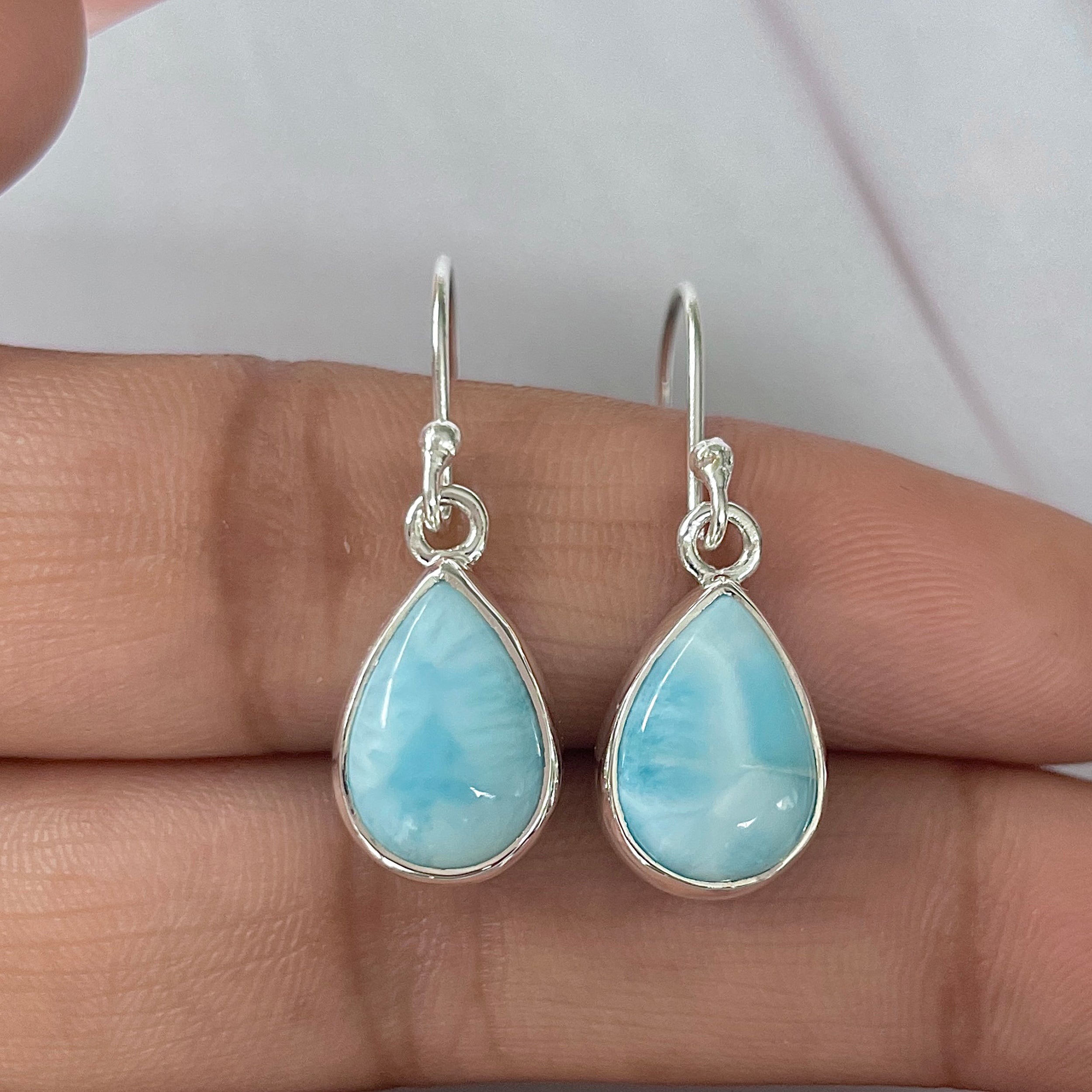 Larimar Earring-(LAR-E-1652.)