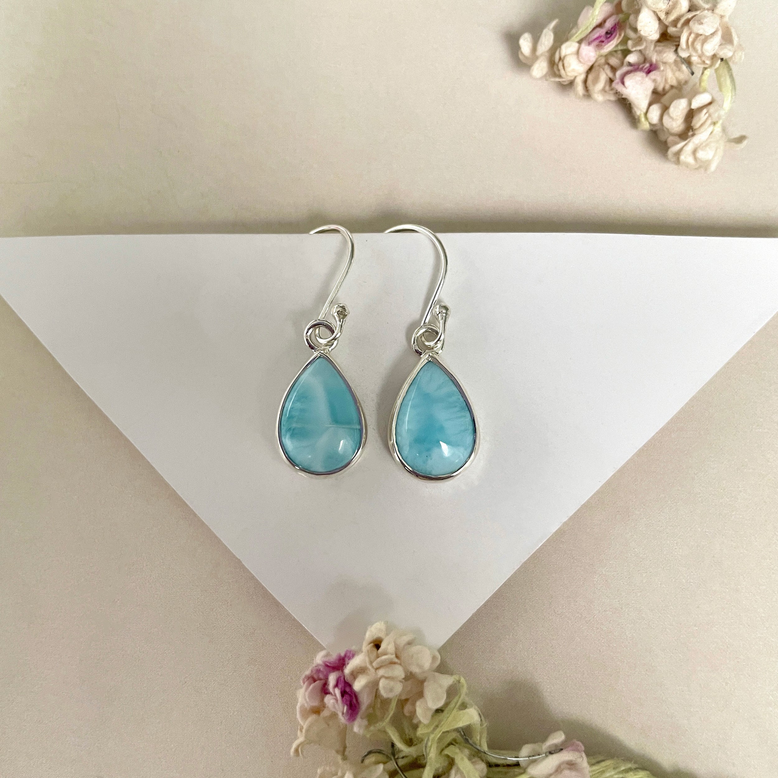 Larimar Earring-(LAR-E-1652.)