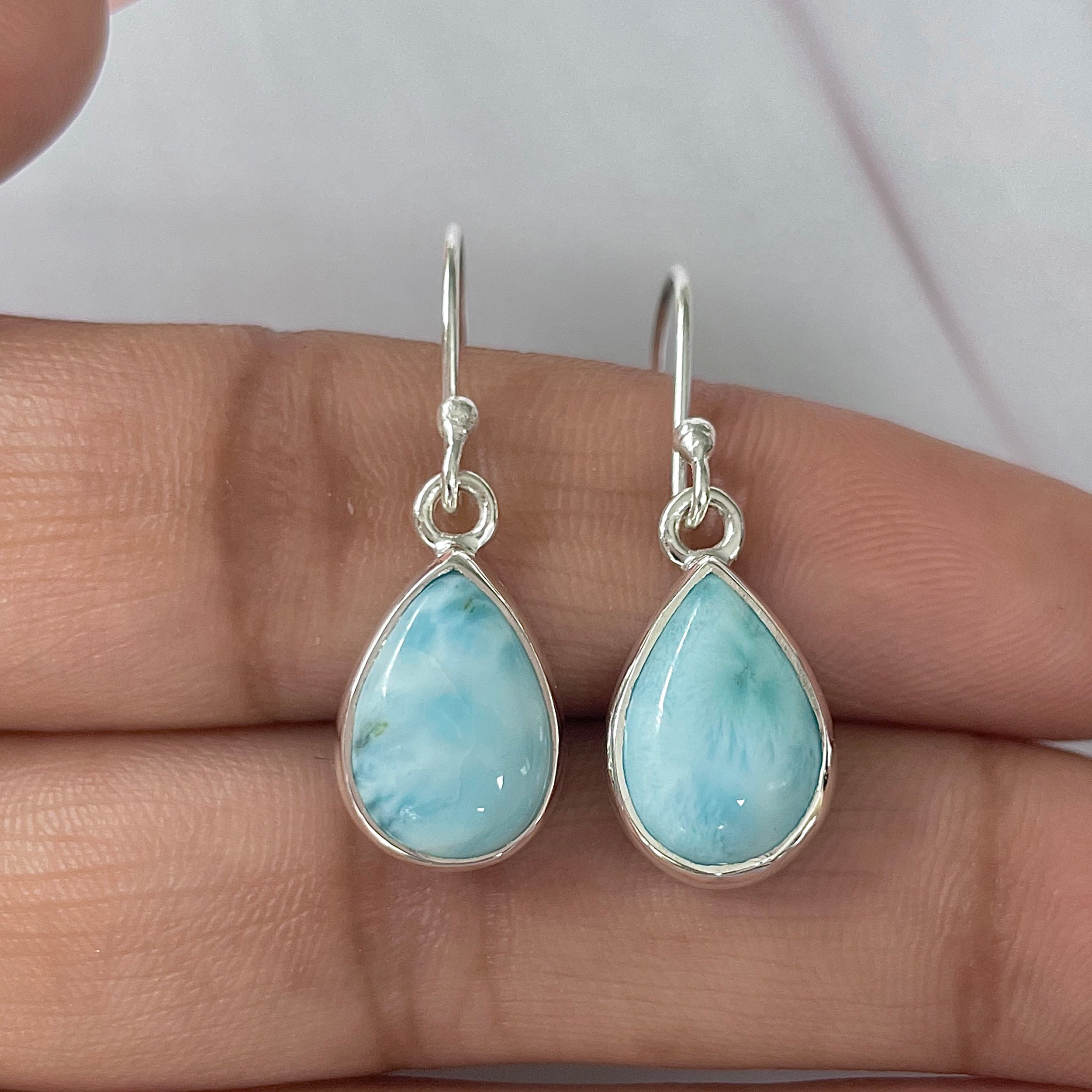 Larimar Earring-(LAR-E-1653.)