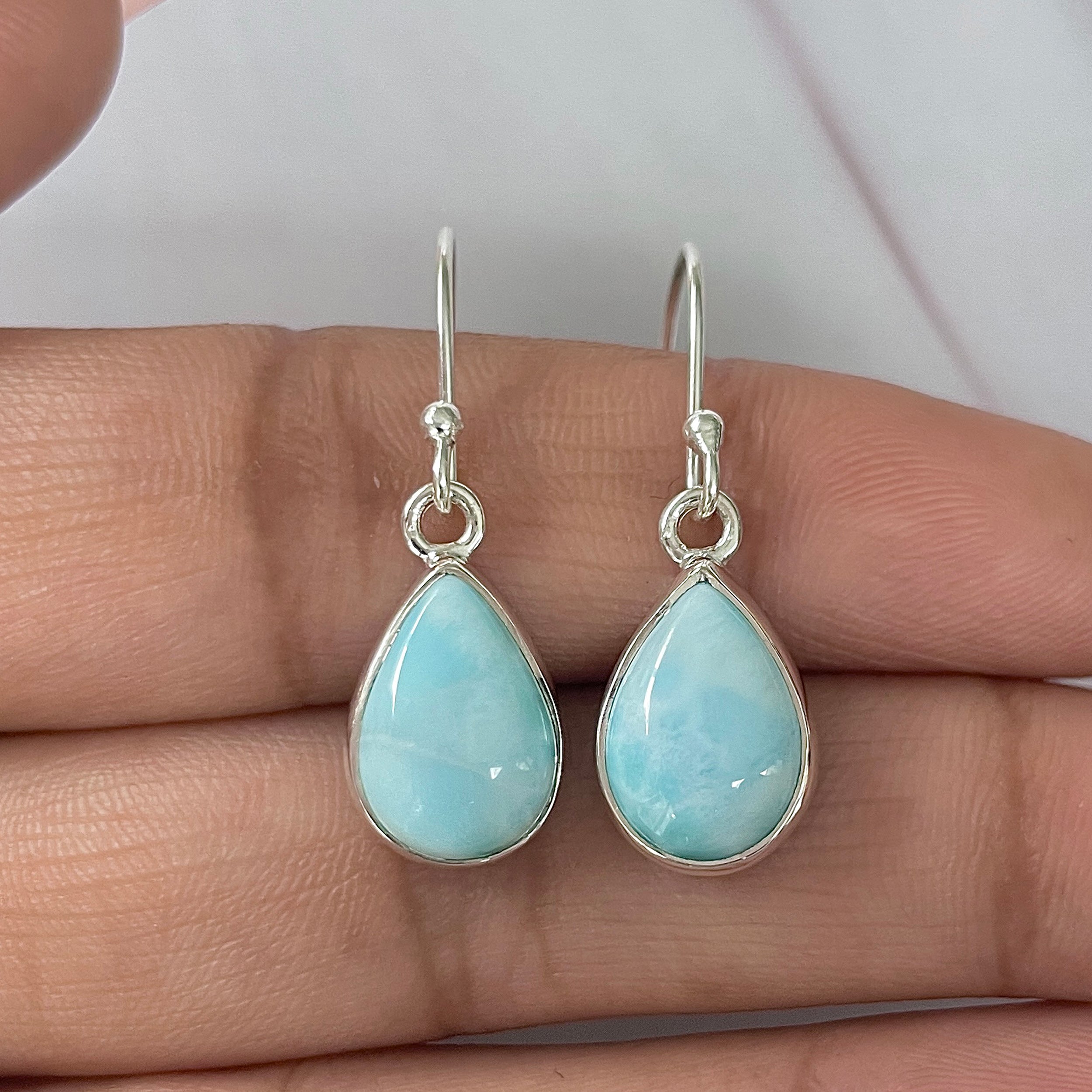 Larimar Earring-(LAR-E-1655.)