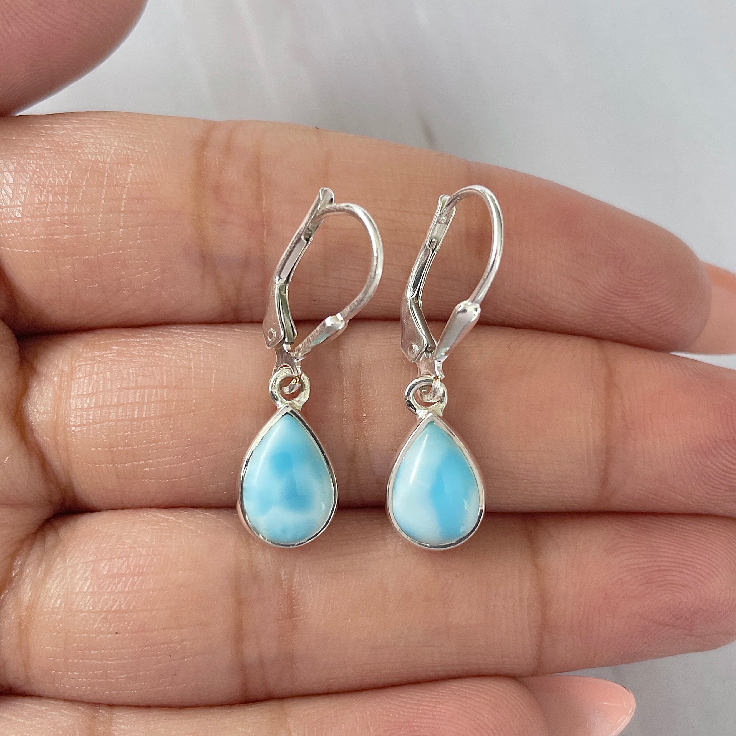 Larimar Earring-(LAR-E-1700.)
