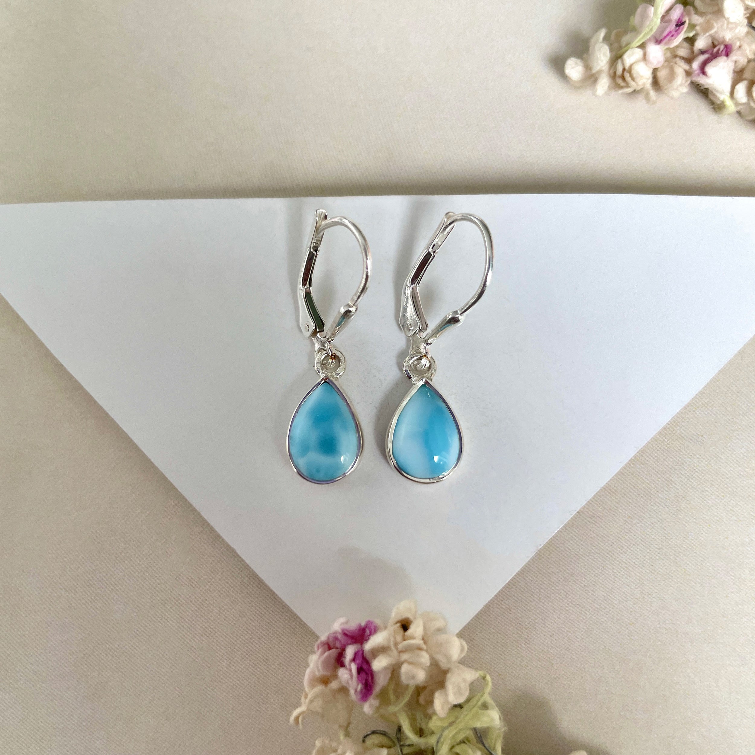 Larimar Earring-(LAR-E-1700.)