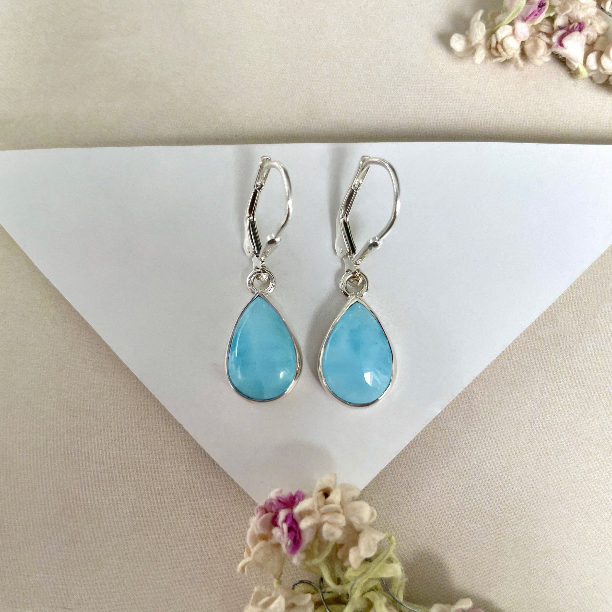Larimar Earring-(LAR-E-1702.)