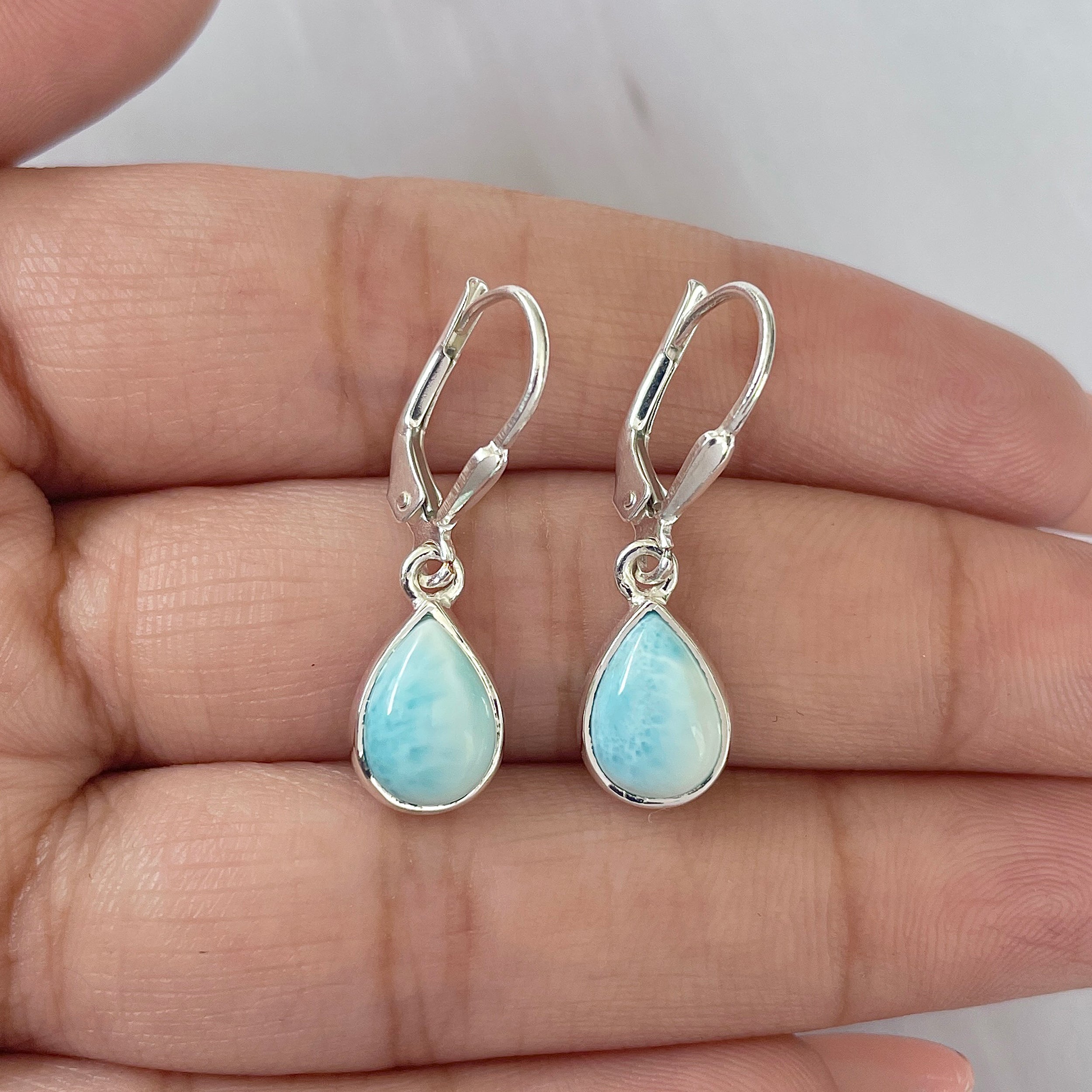 Larimar Earring-(LAR-E-1710.)