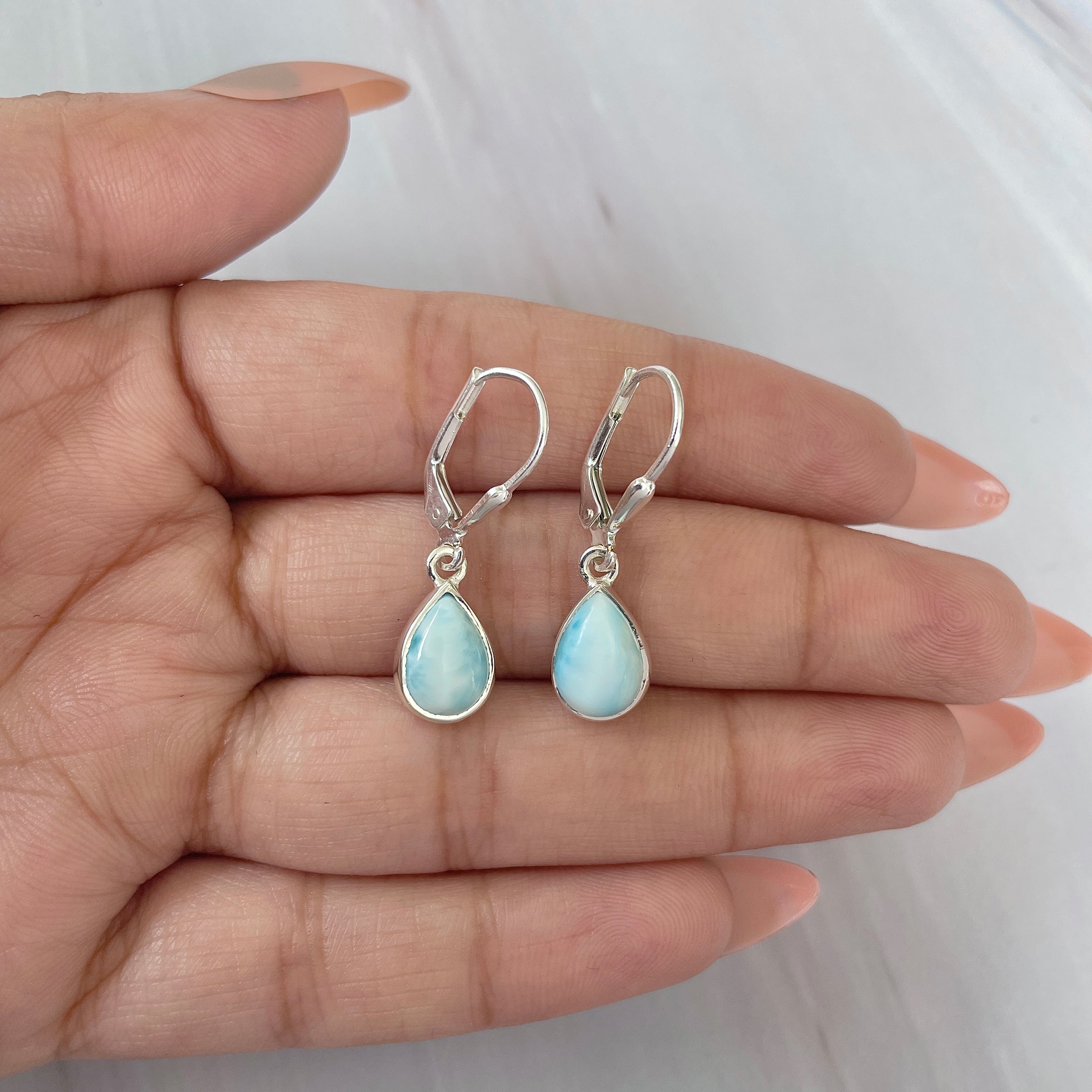 Larimar Earring-(LAR-E-1711.)