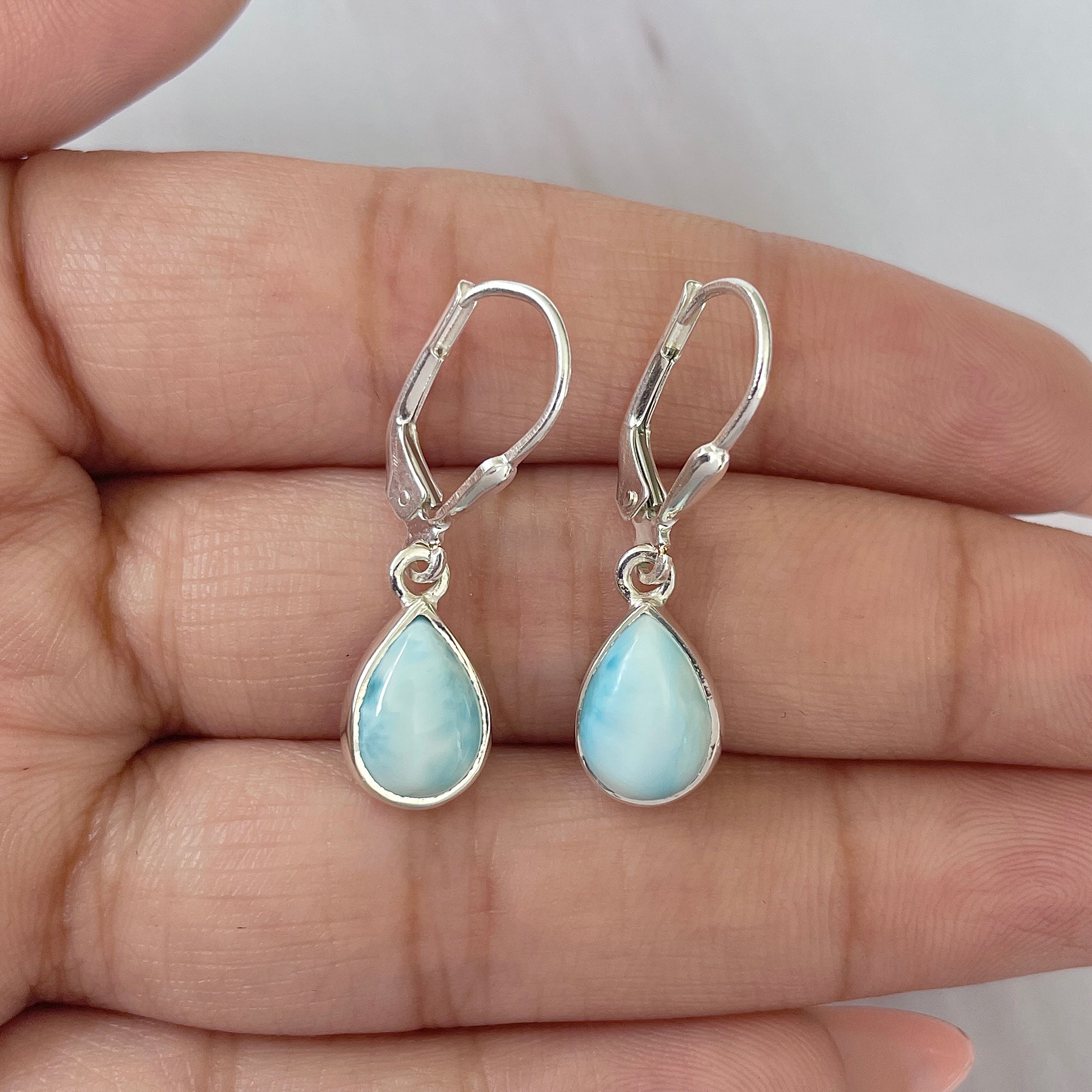 Larimar Earring-(LAR-E-1711.)
