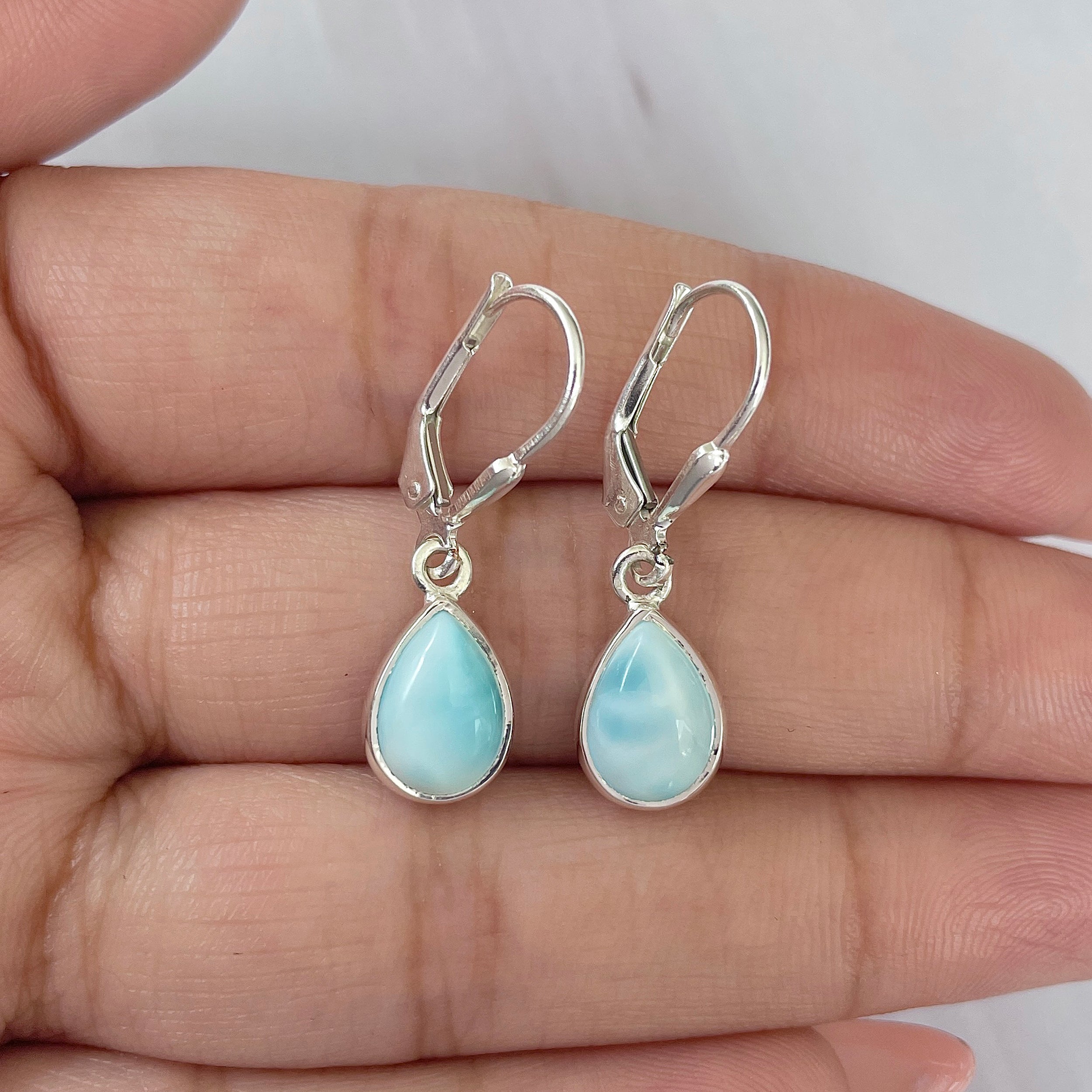 Larimar Earring-(LAR-E-1712.)