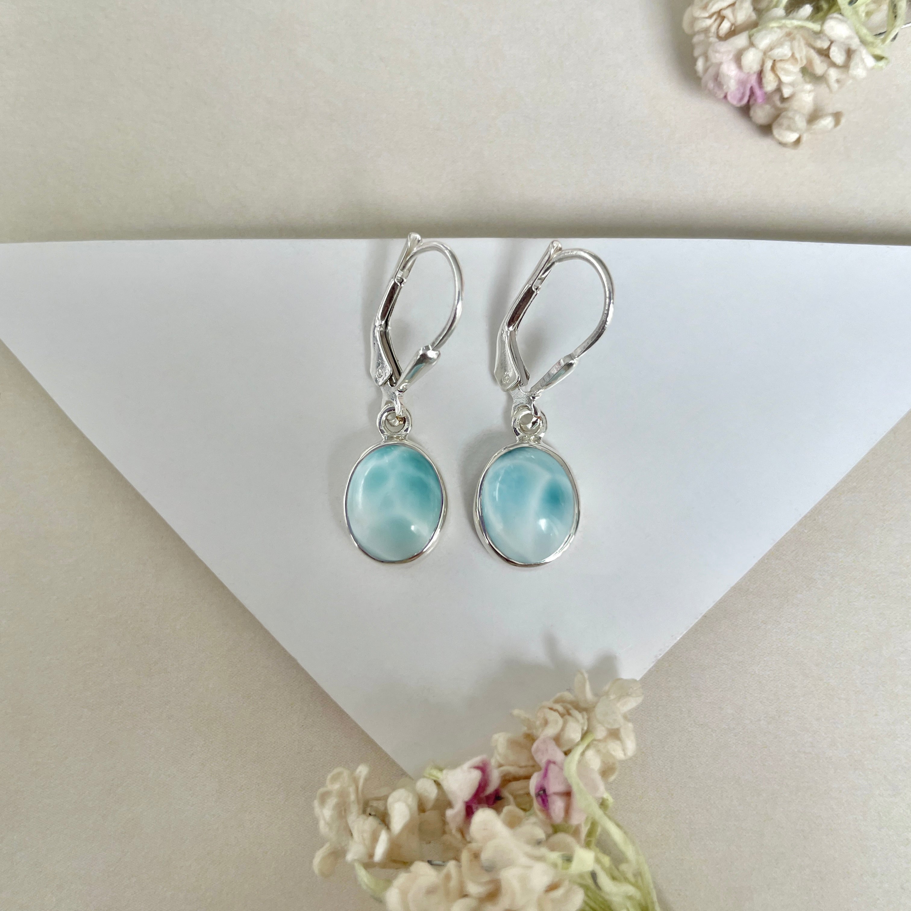 Larimar Earring-(LAR-E-1801.)