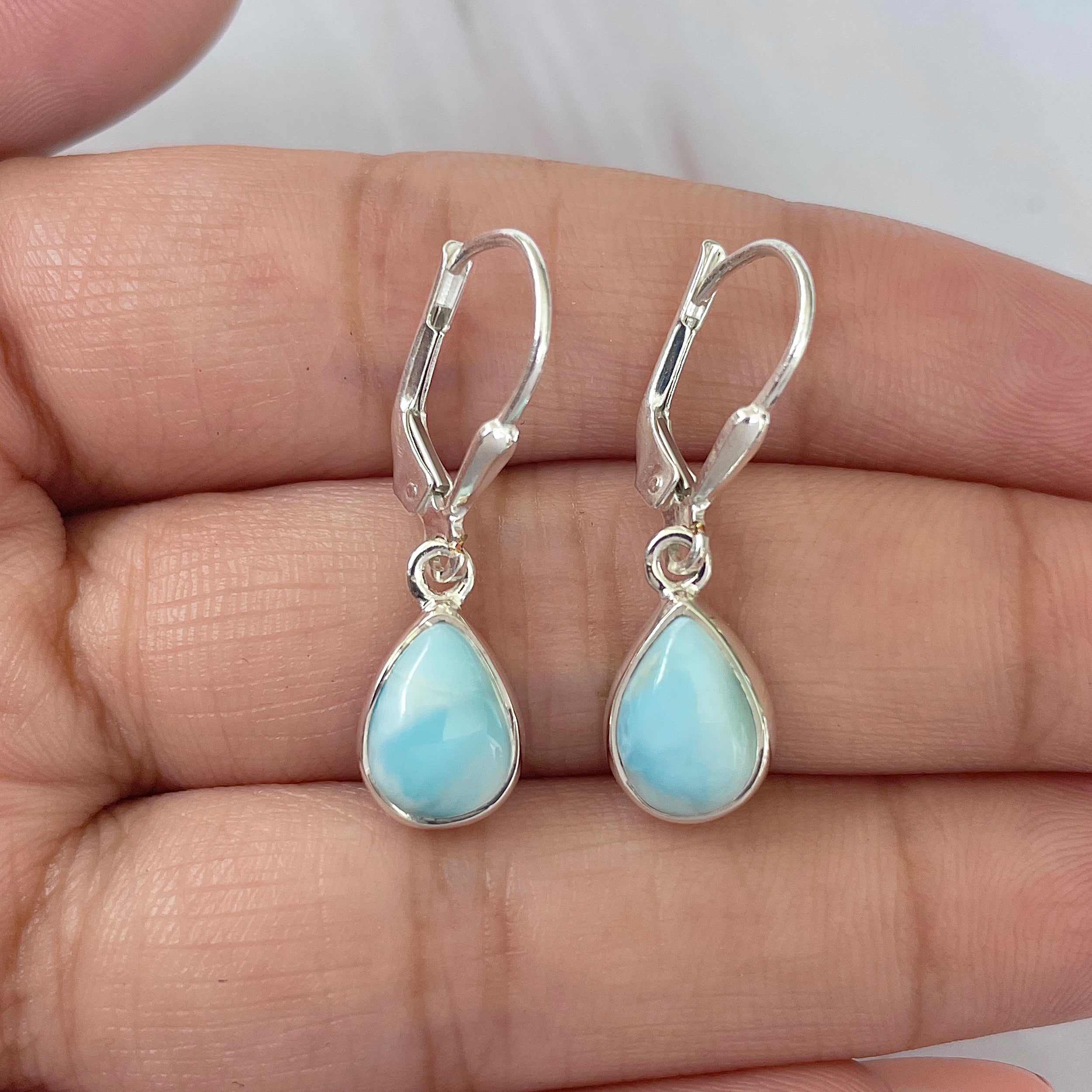 Larimar Earring-(LAR-E-1811.)