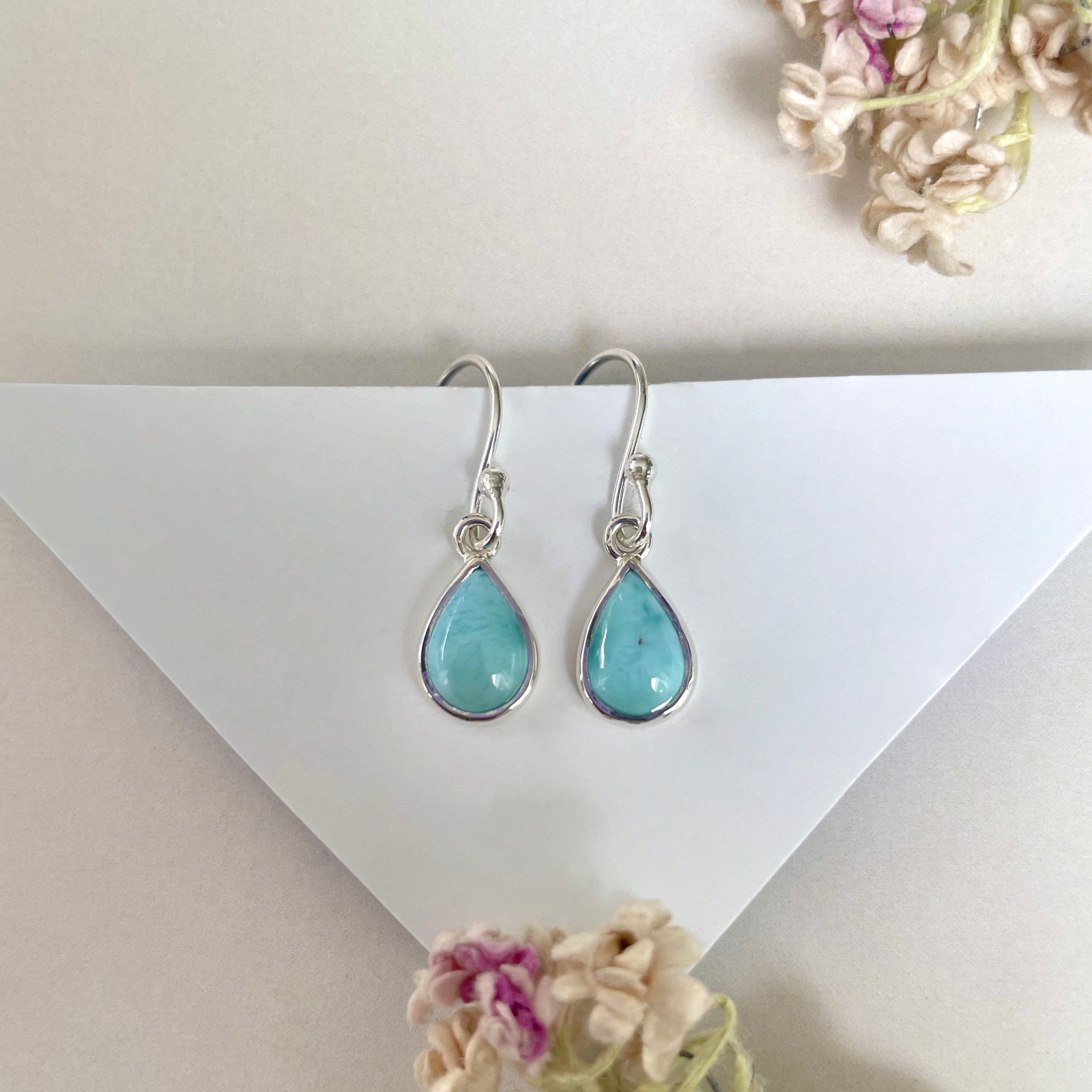 Larimar Earring-(LAR-E-1854.)