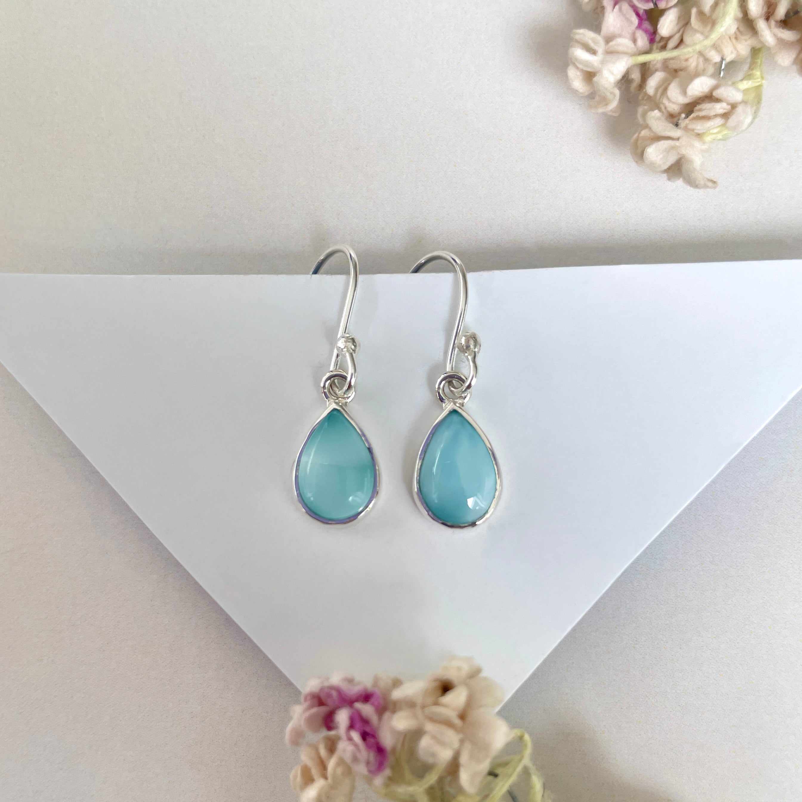 Larimar Earring-(LAR-E-1855.)