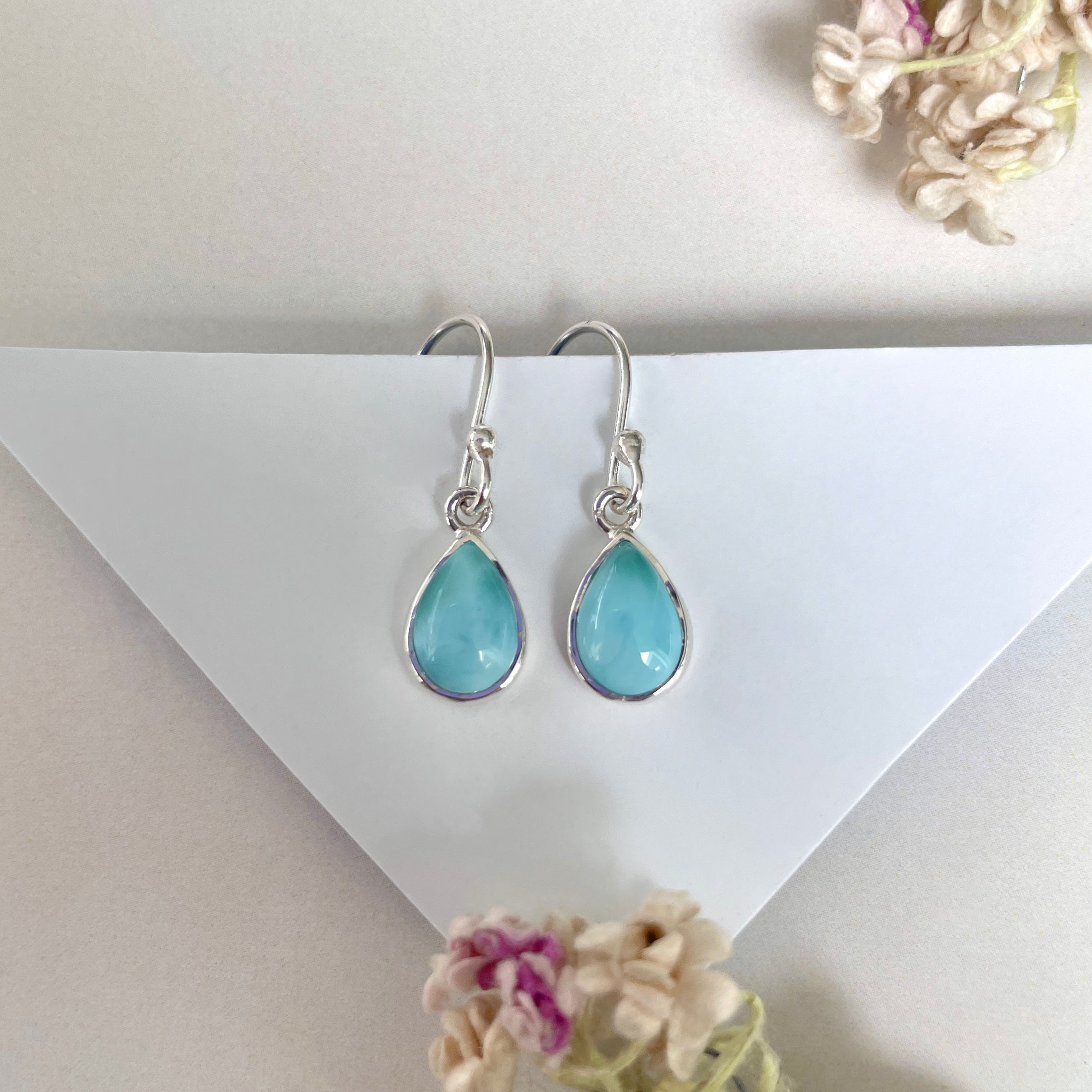 Larimar Earring-(LAR-E-1856.)