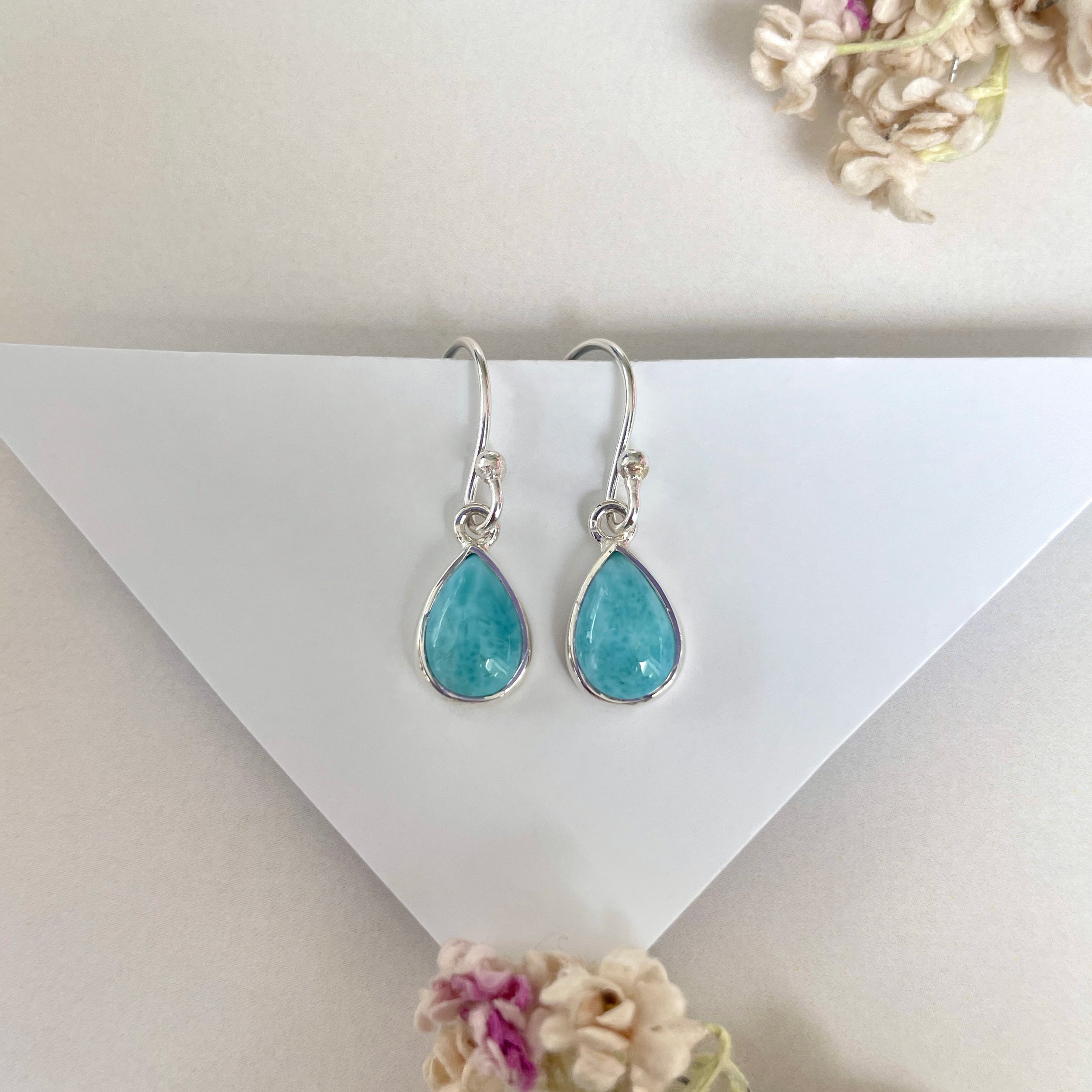 Larimar Earring-(LAR-E-1860.)