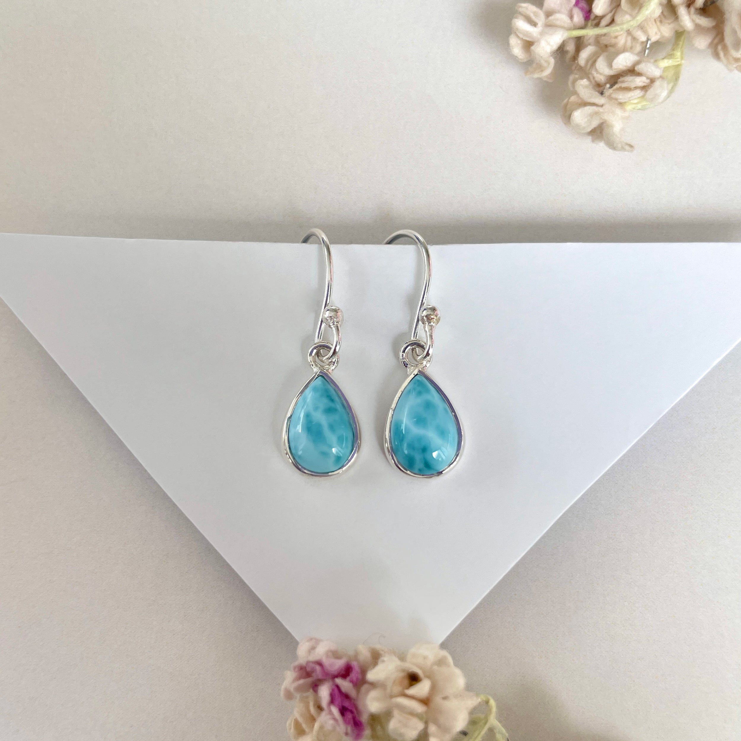 Larimar Earring-(LAR-E-1862.)