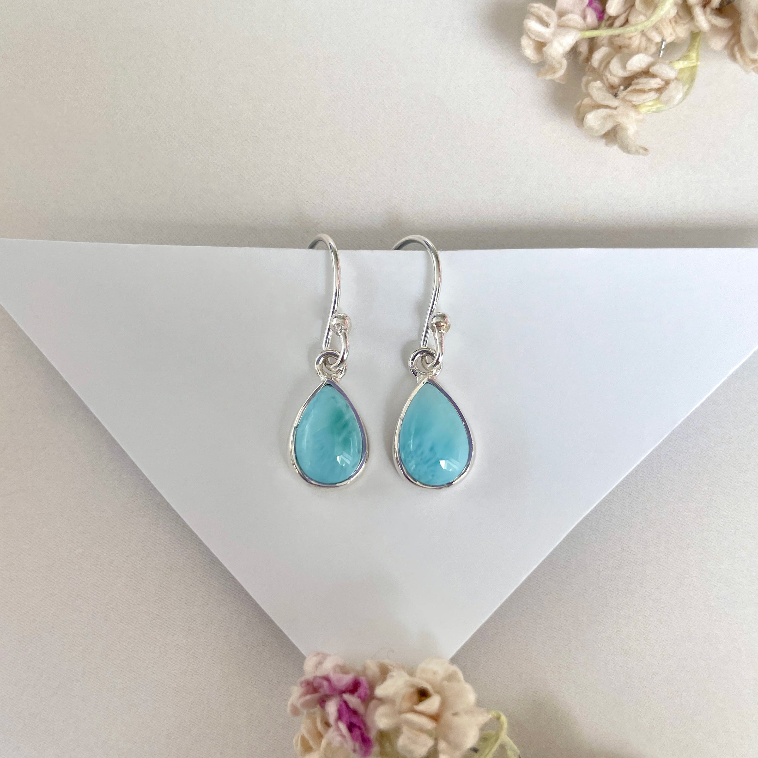 Larimar Earring-(LAR-E-1871.)
