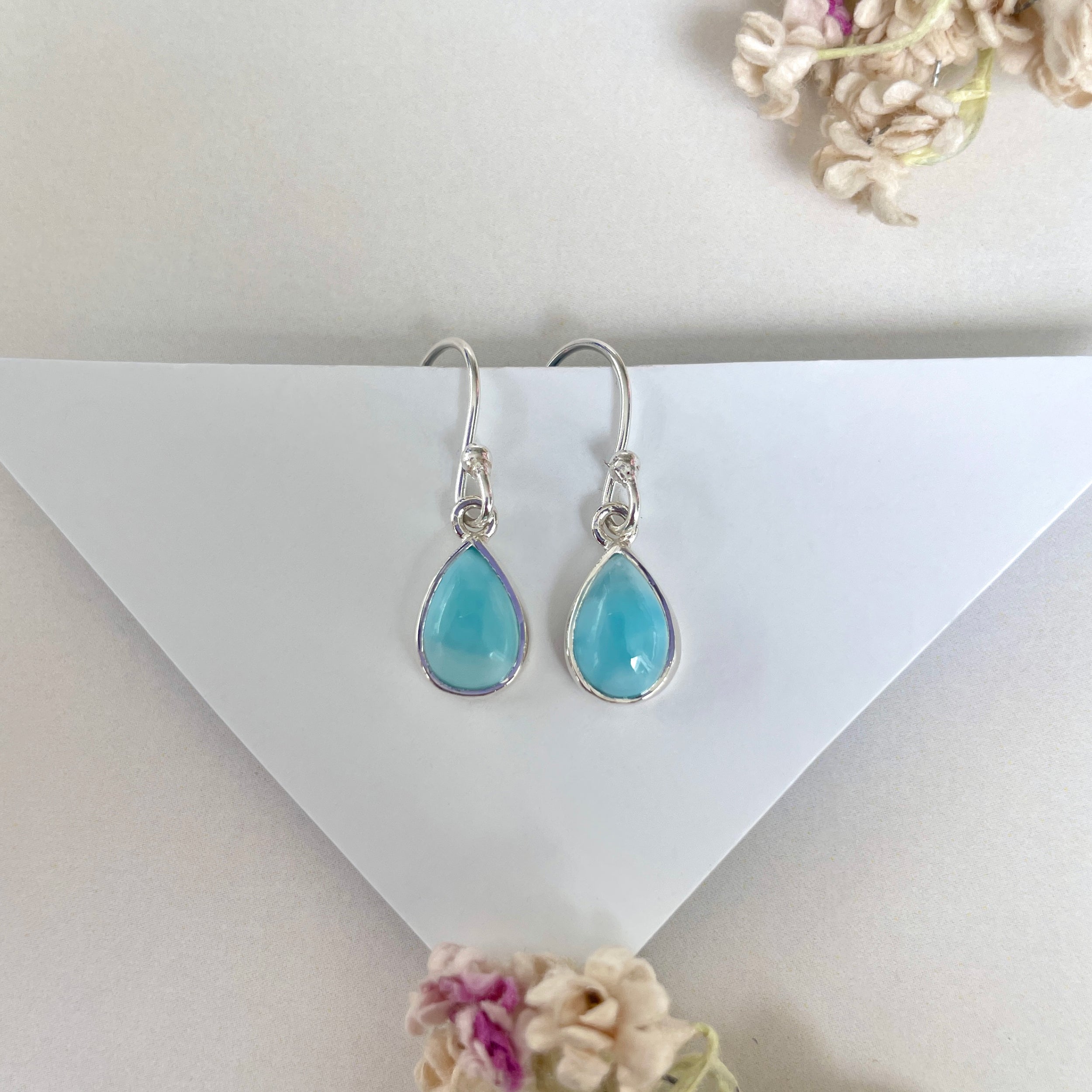 Larimar Earring-(LAR-E-1875.)