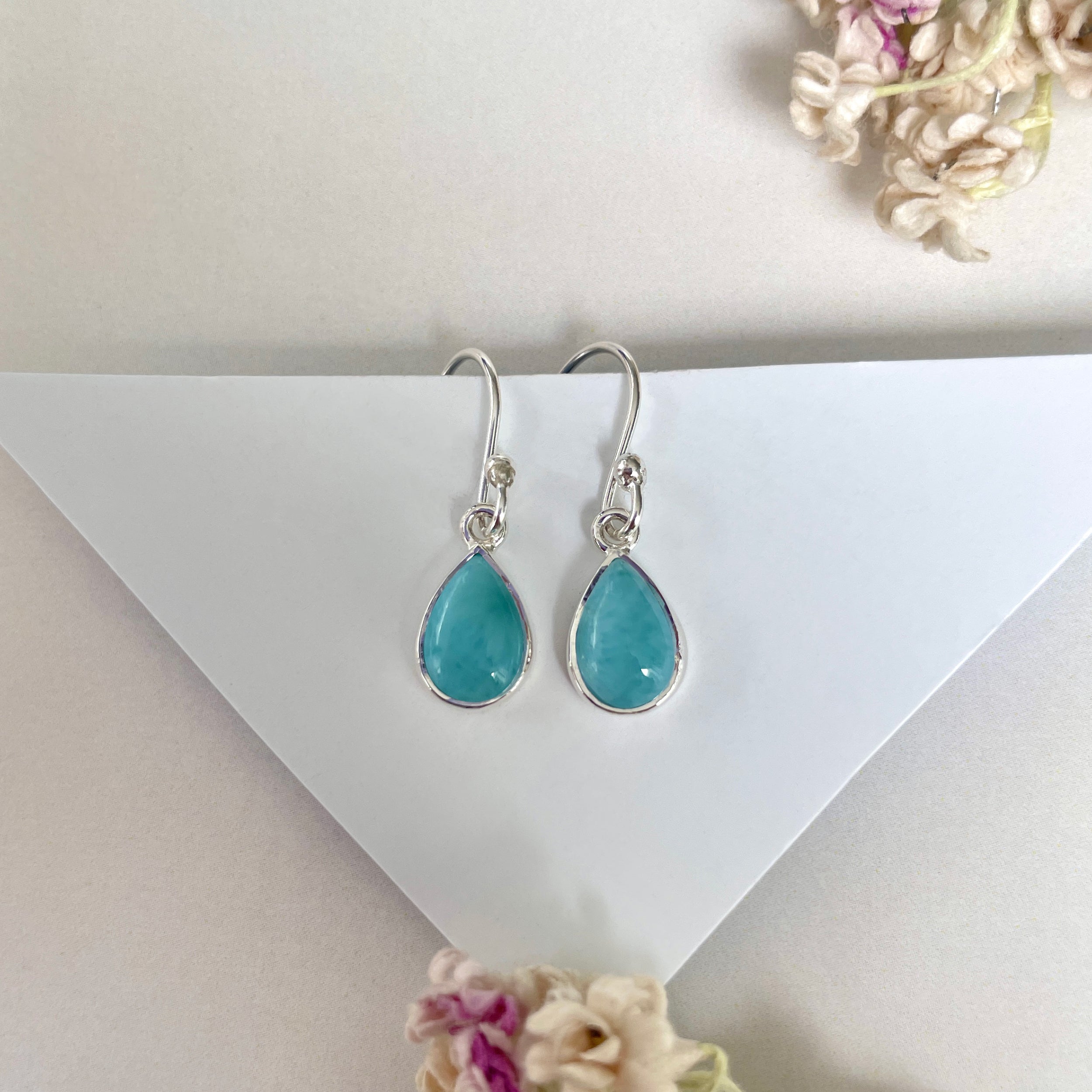 Larimar Earring-(LAR-E-1885.)