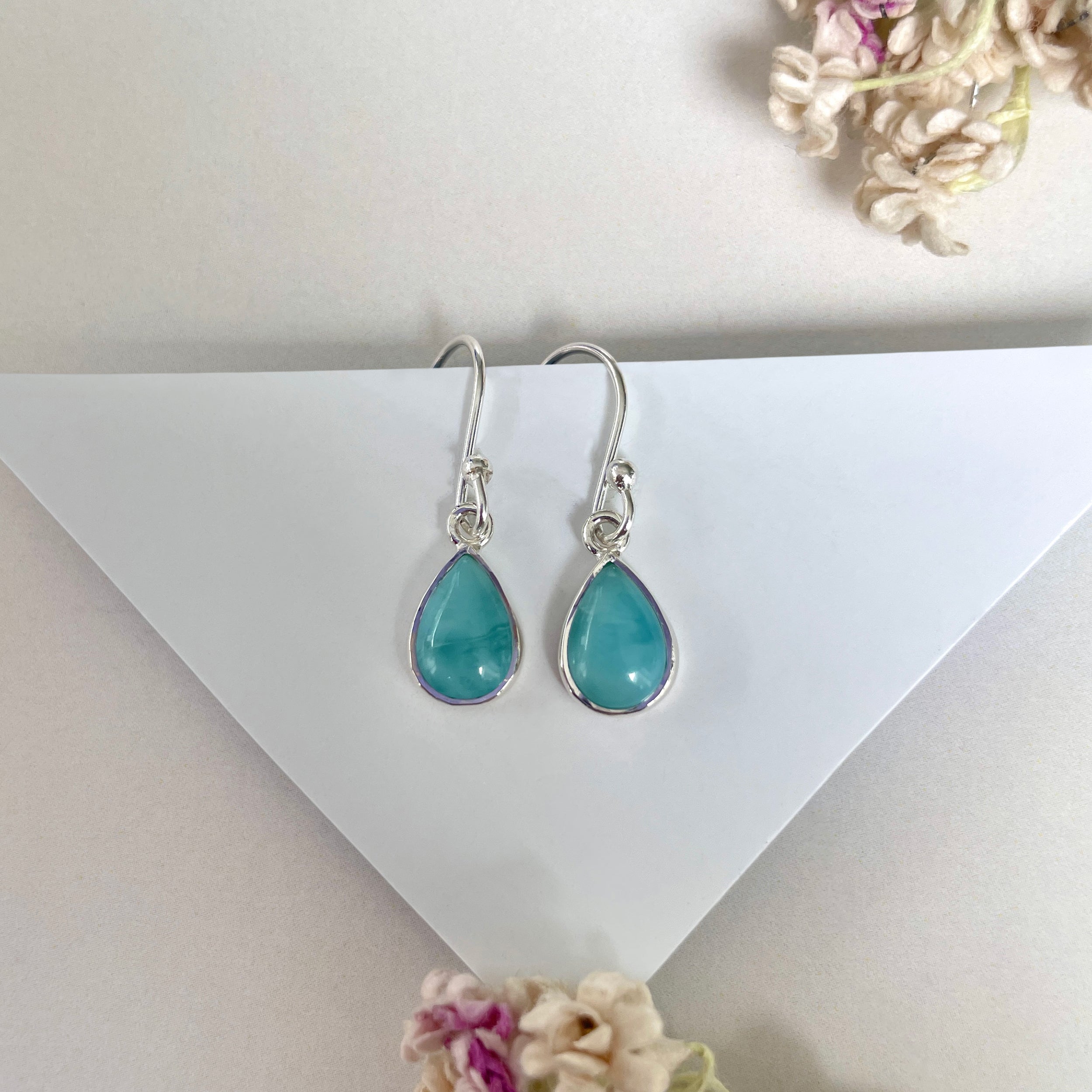 Larimar Earring-(LAR-E-1887.)