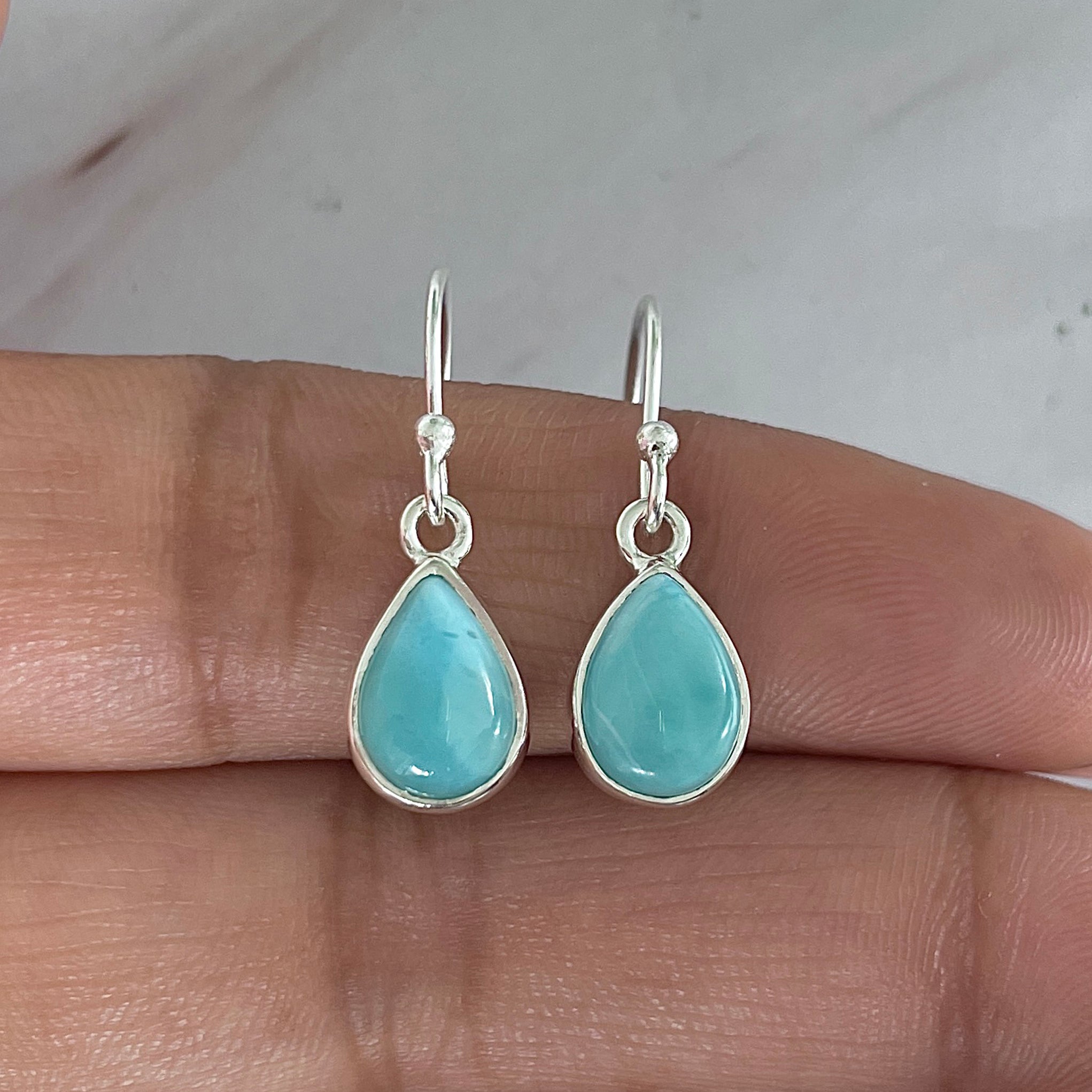 Larimar Earring-(LAR-E-1888.)