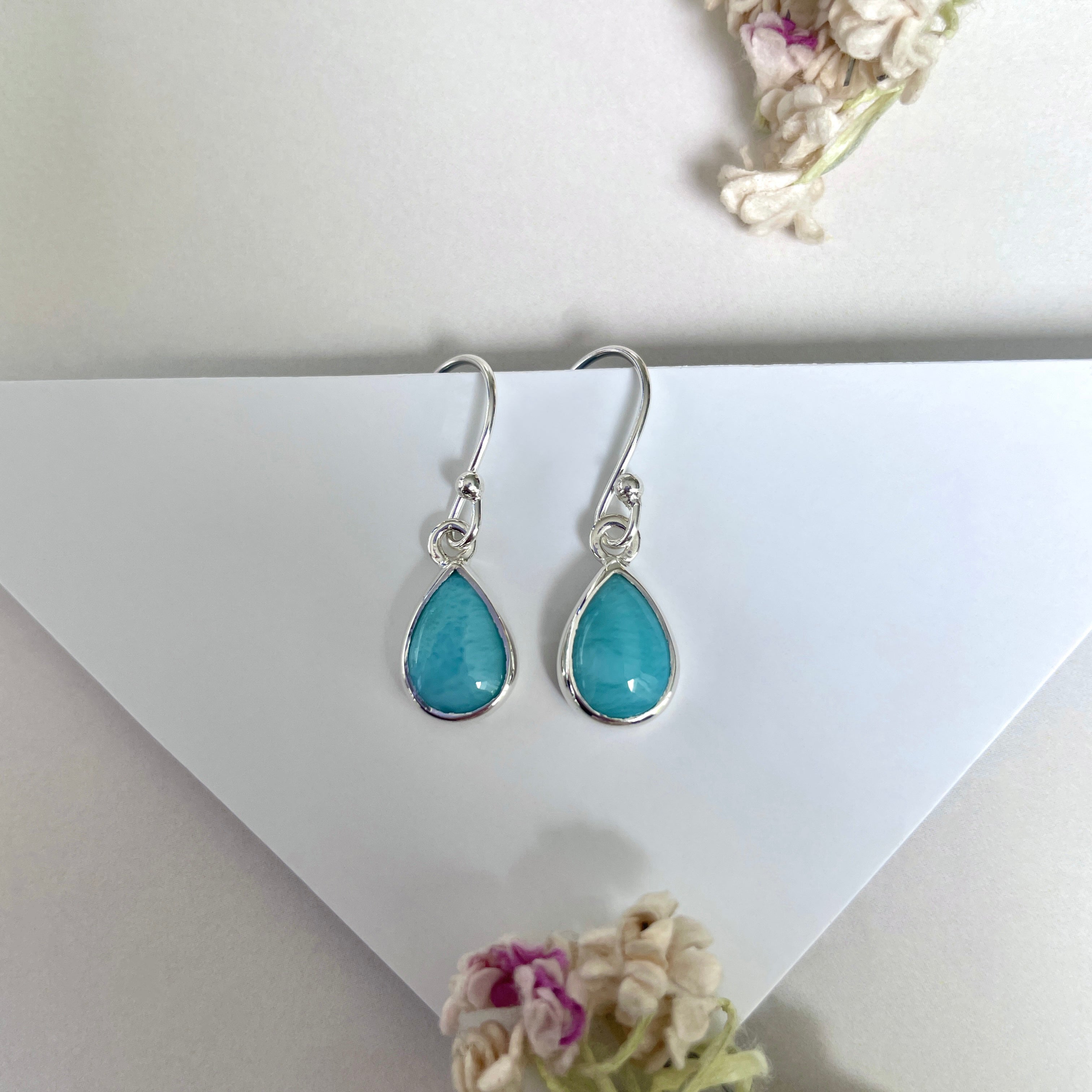 Larimar Earring-(LAR-E-1889.)