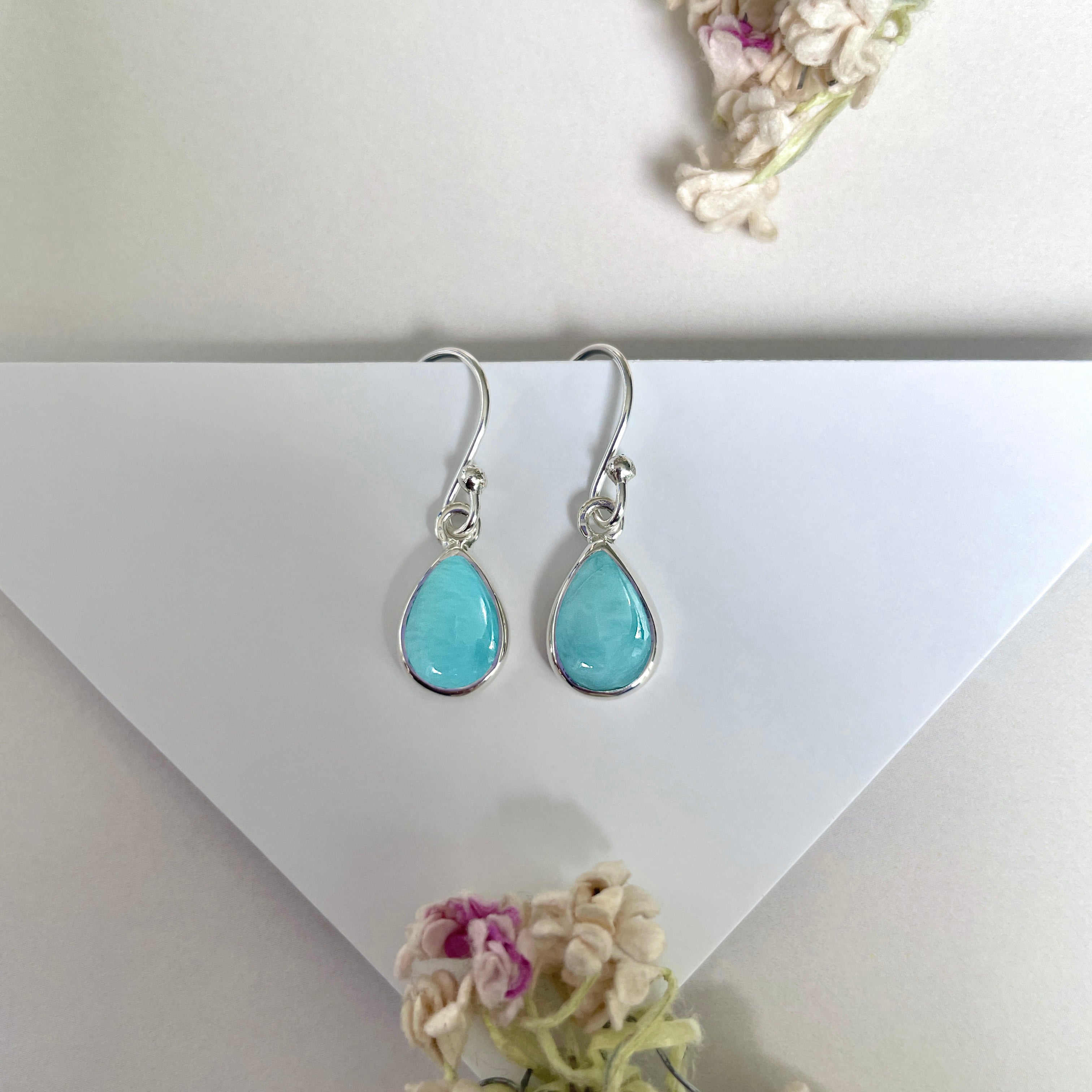 Larimar Earring-(LAR-E-1892.)