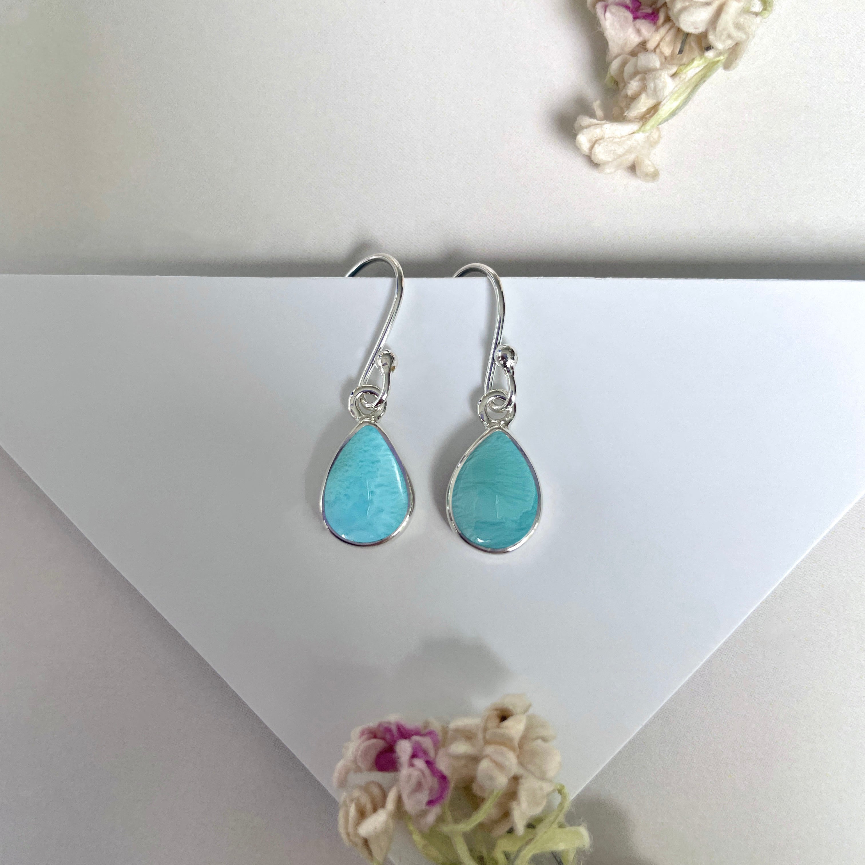 Larimar Earring-(LAR-E-1893.)