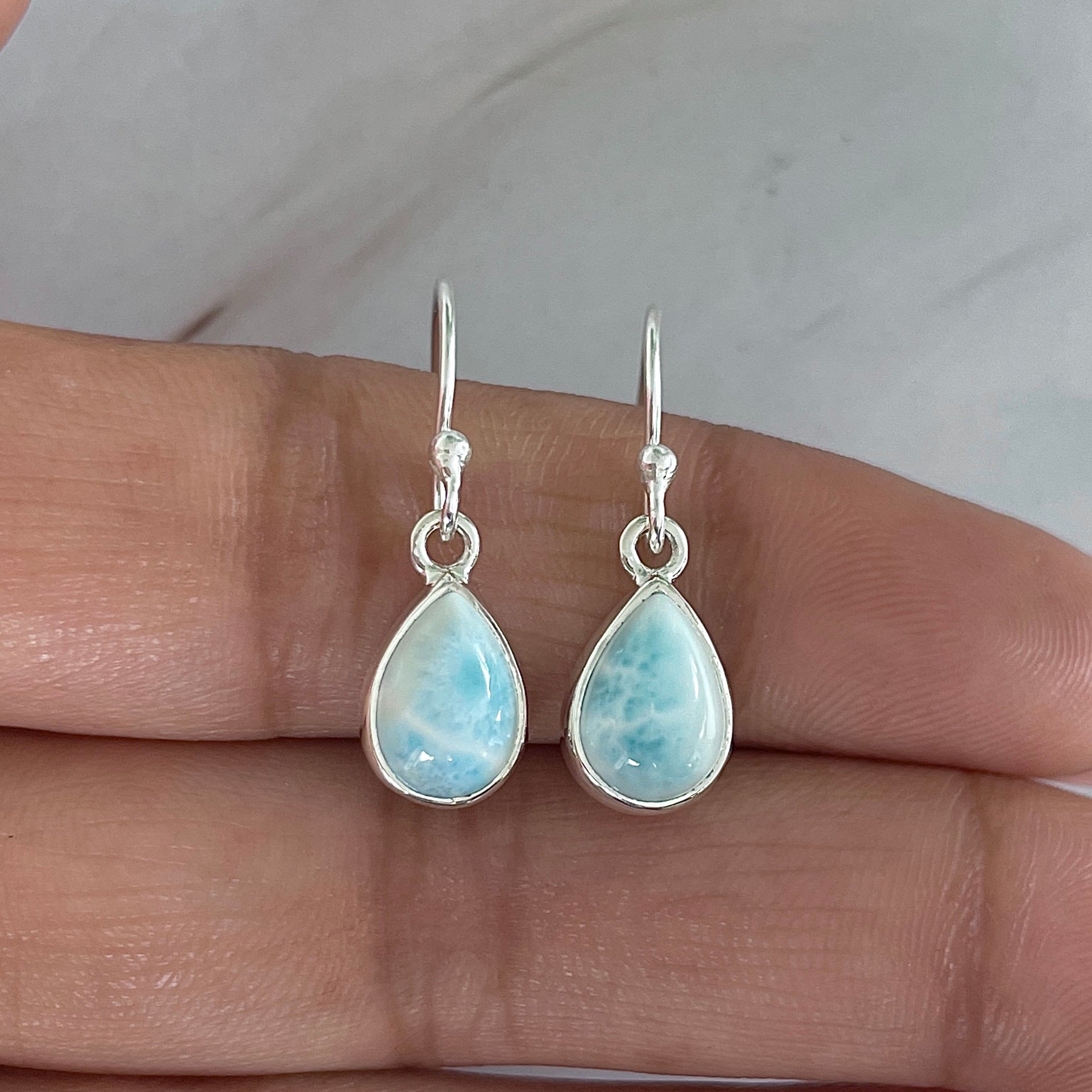 Larimar Earring-(LAR-E-1899.)
