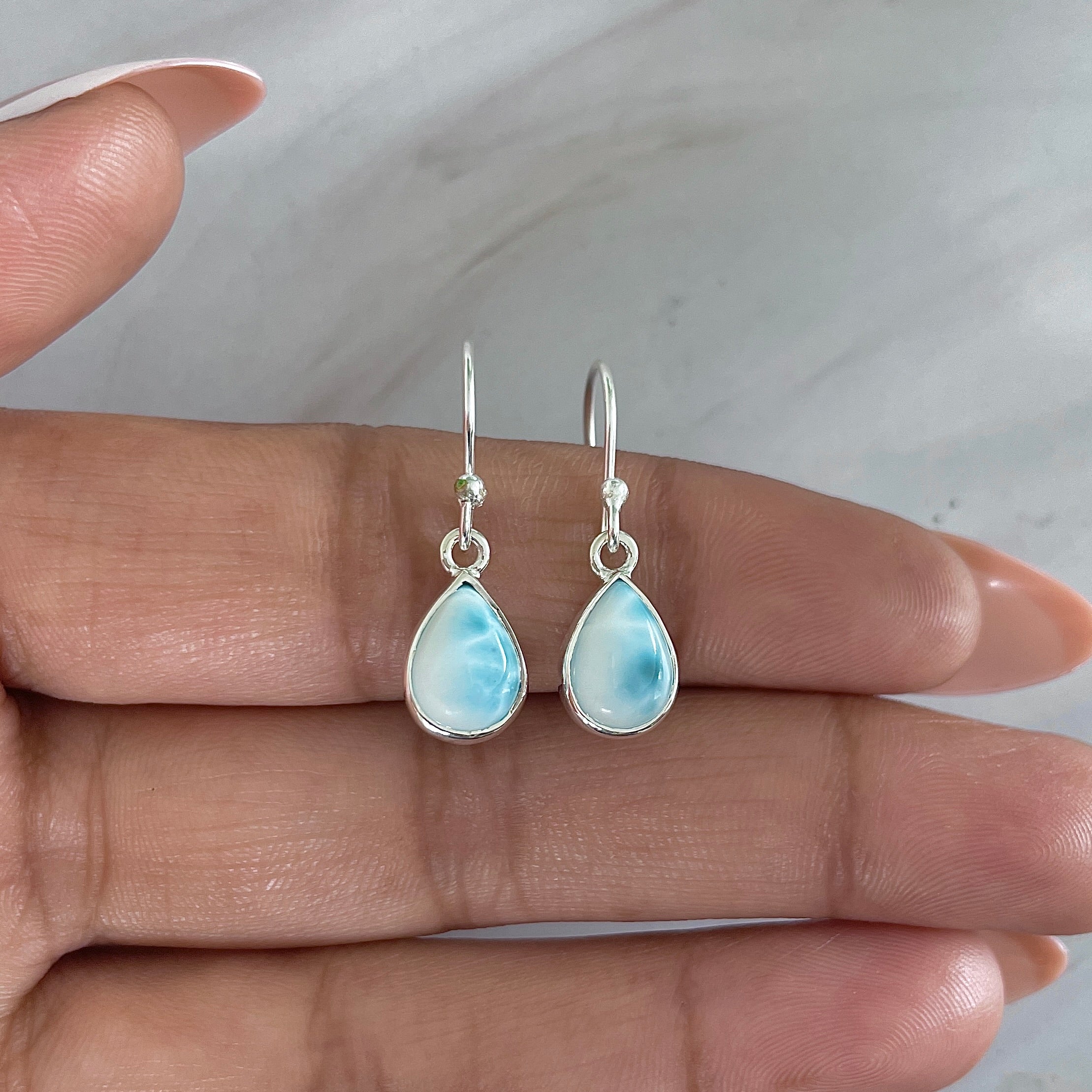 Larimar Earring-(LAR-E-1900.)