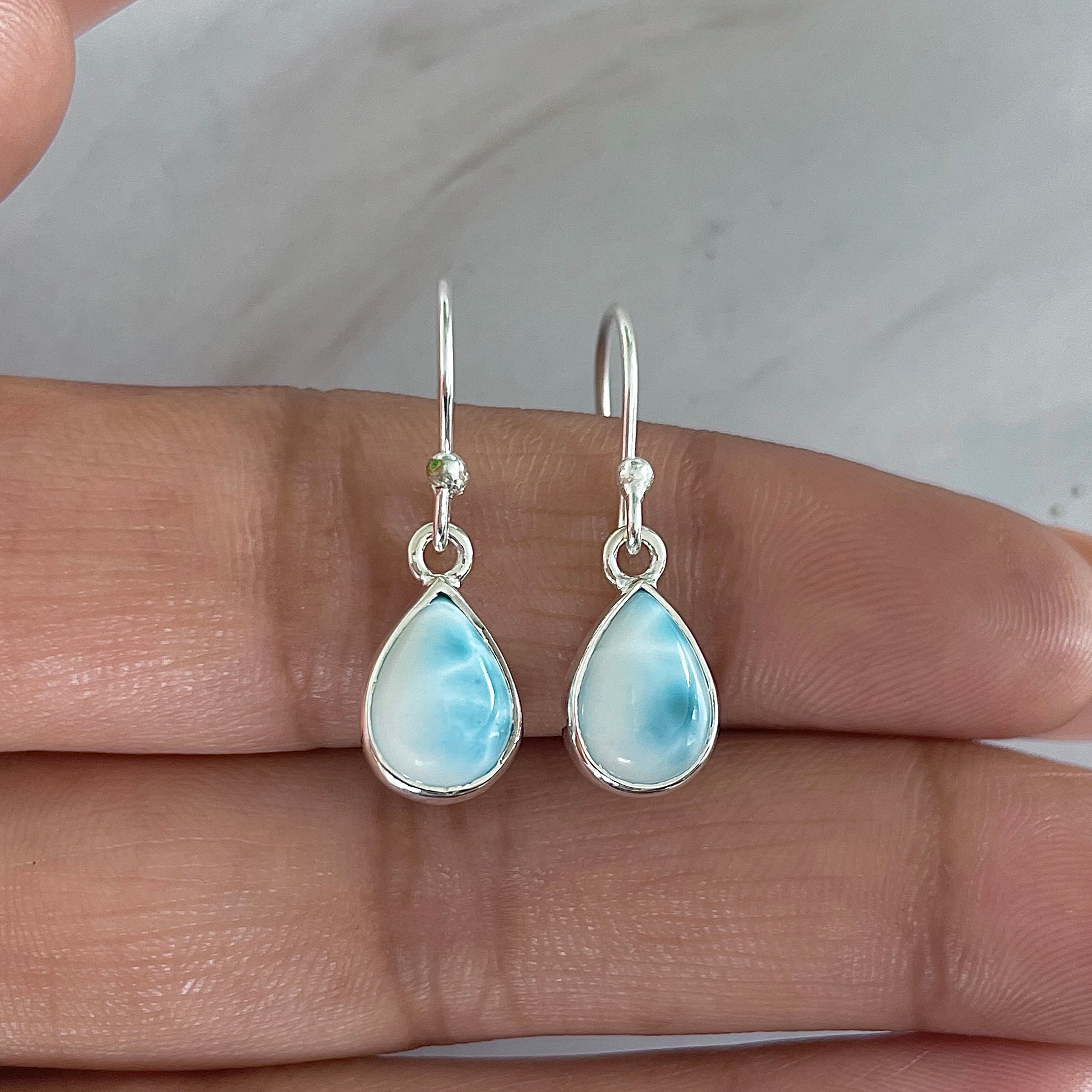 Larimar Earring-(LAR-E-1900.)