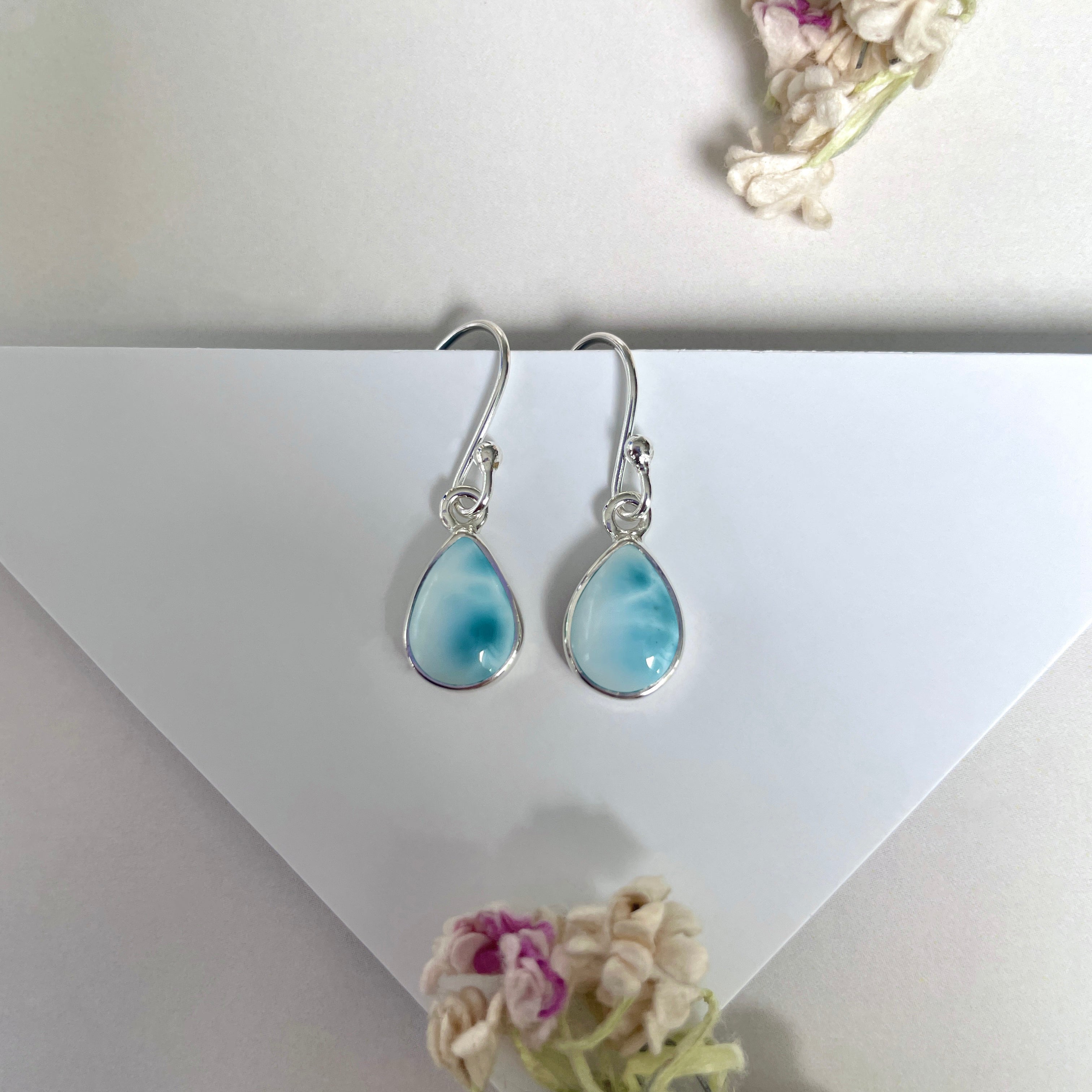 Larimar Earring-(LAR-E-1900.)