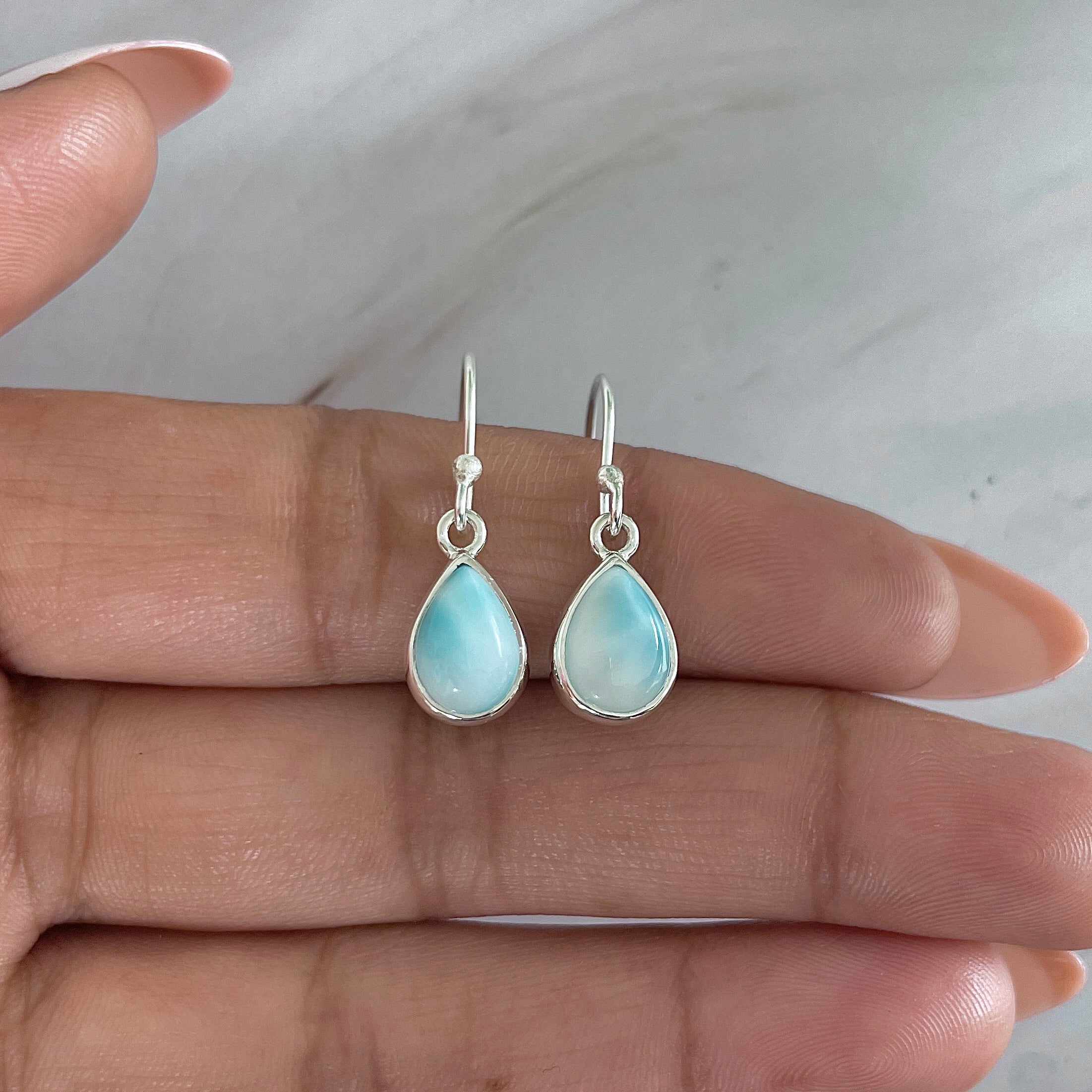 Larimar Earring-(LAR-E-1901.)