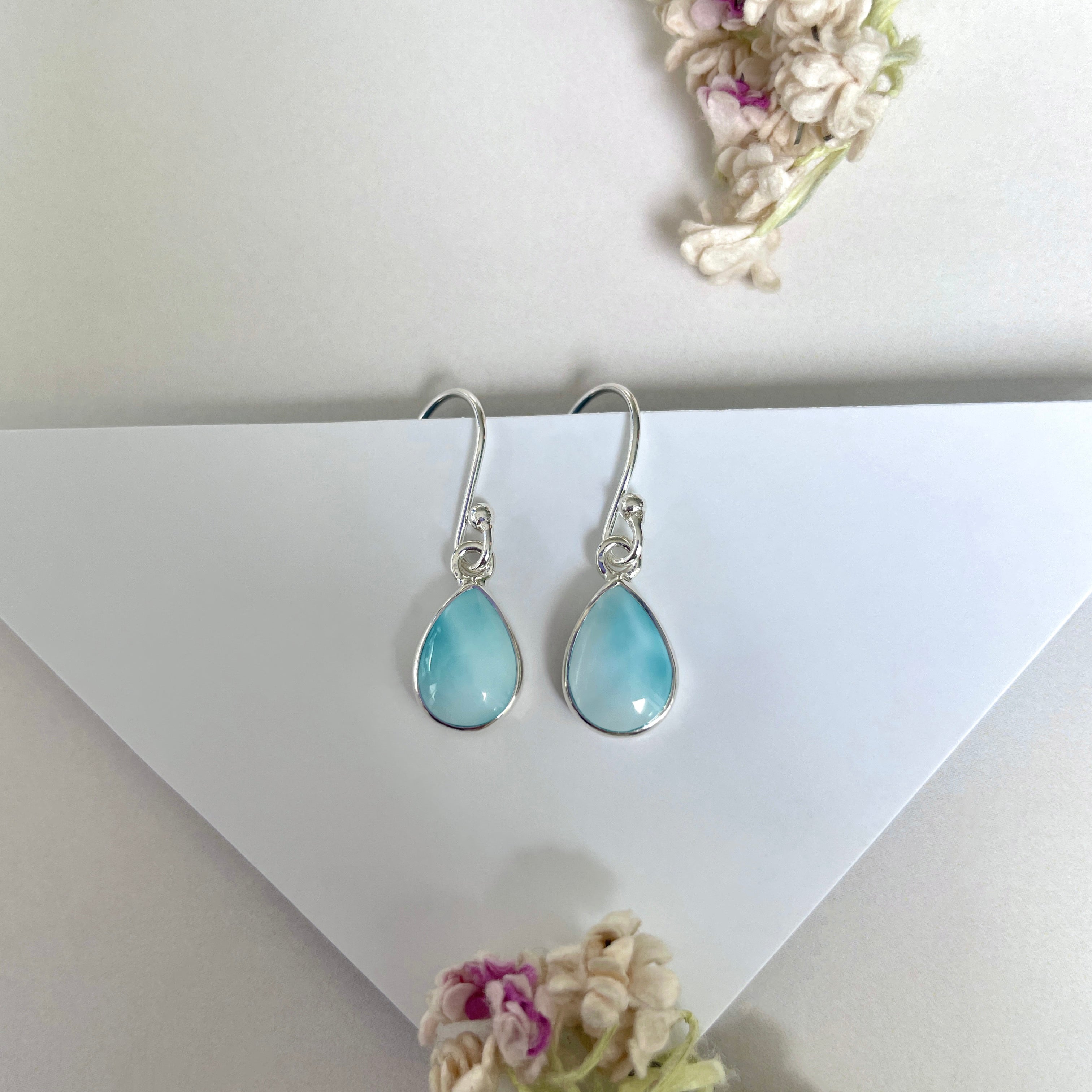 Larimar Earring-(LAR-E-1901.)
