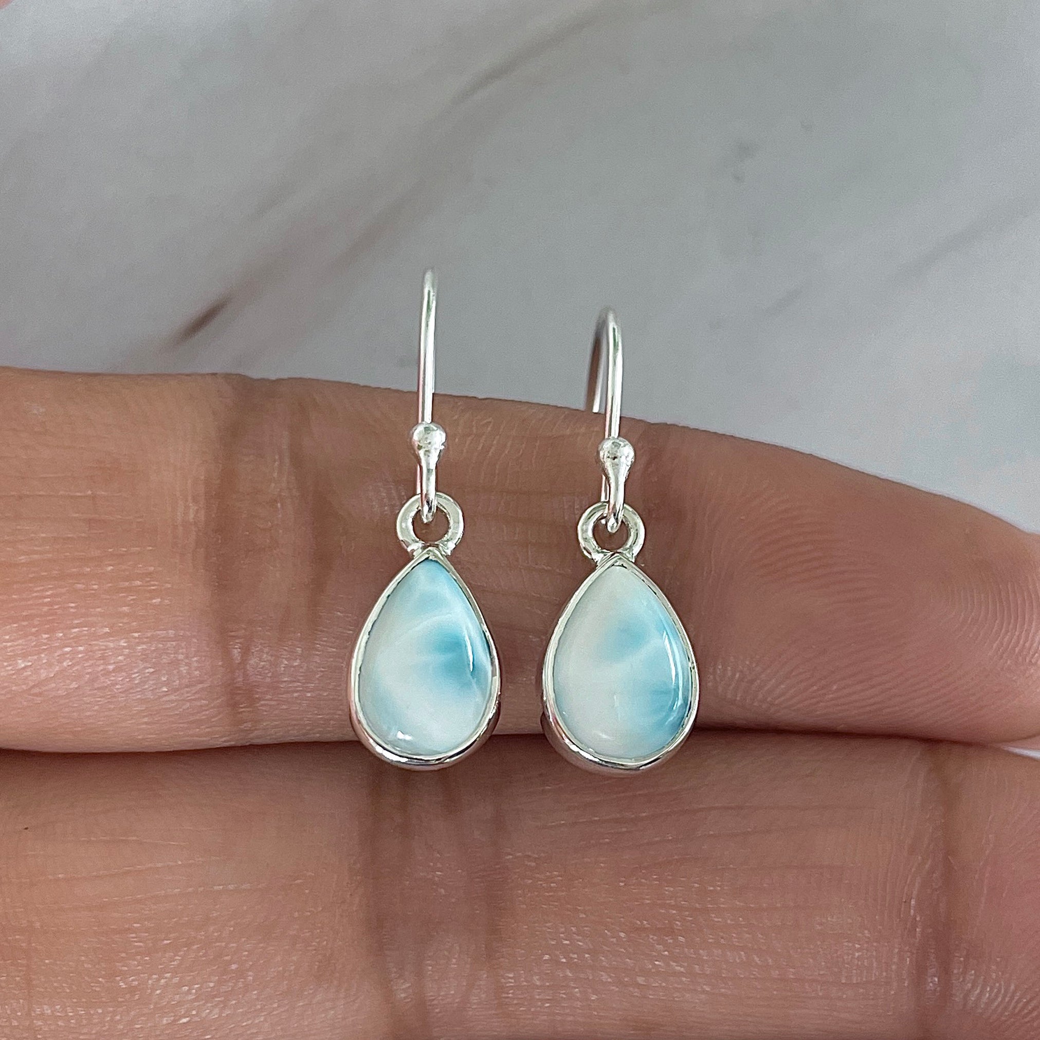Larimar Earring-(LAR-E-1902.)