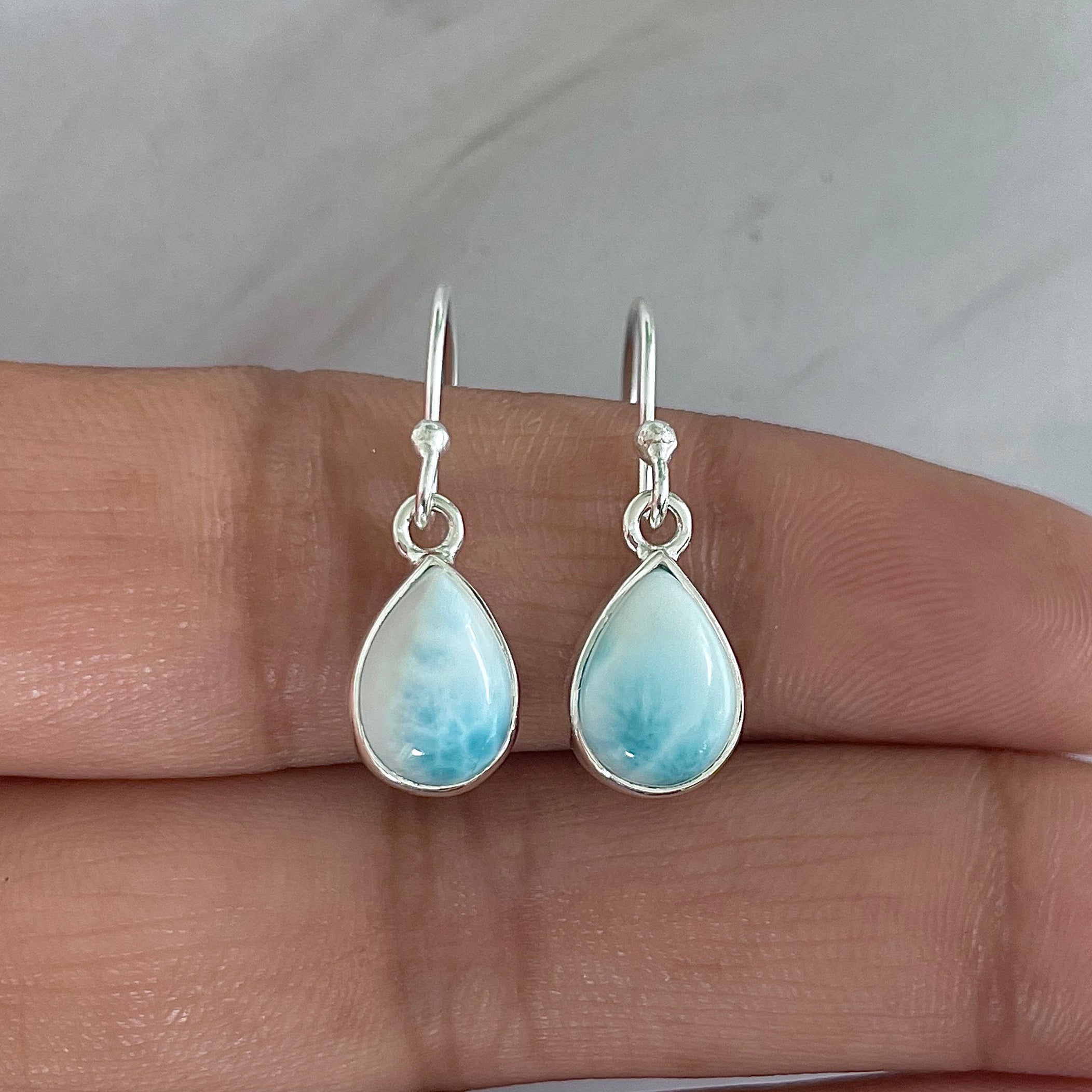 Larimar Earring-(LAR-E-1903.)