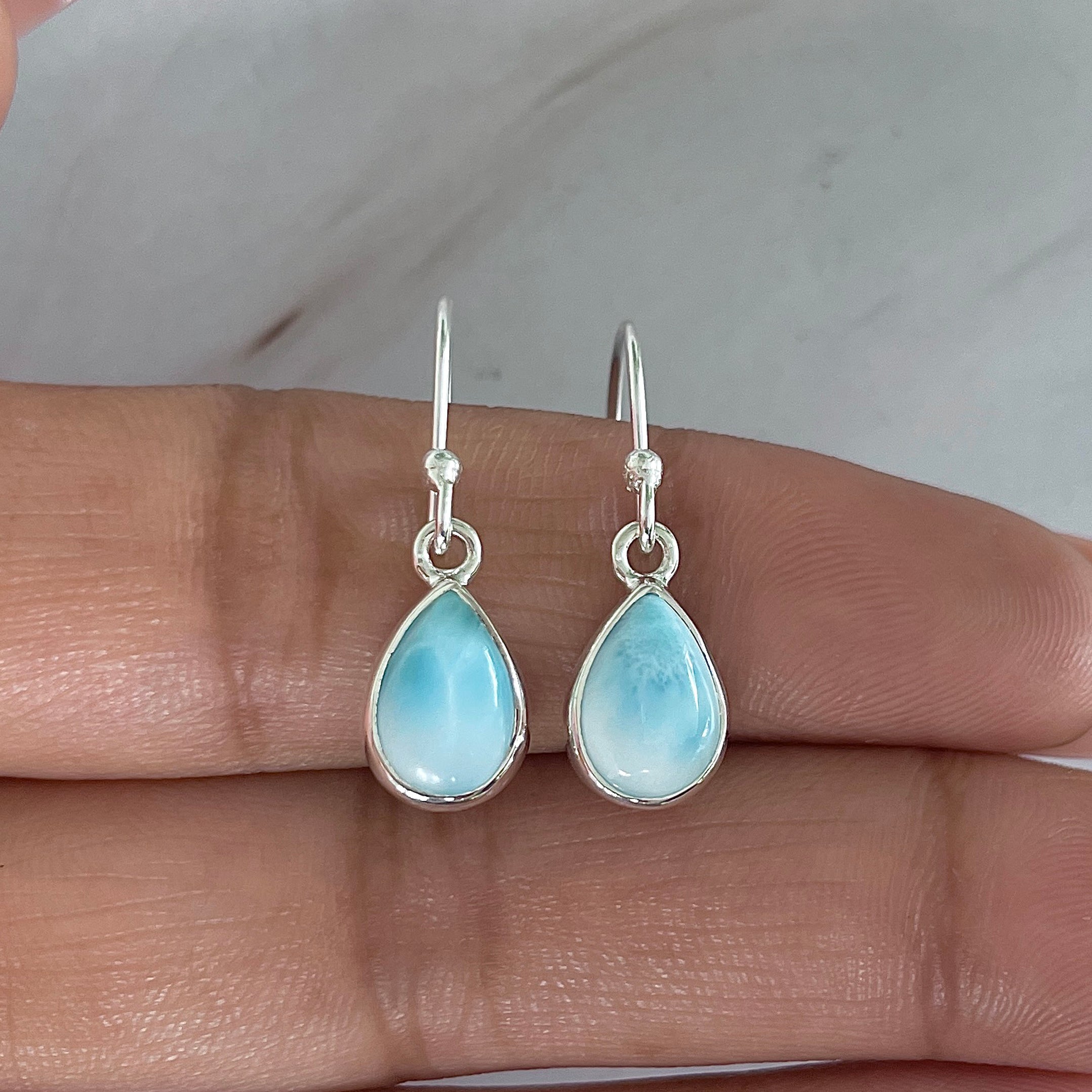 Larimar Earring-(LAR-E-1904.)