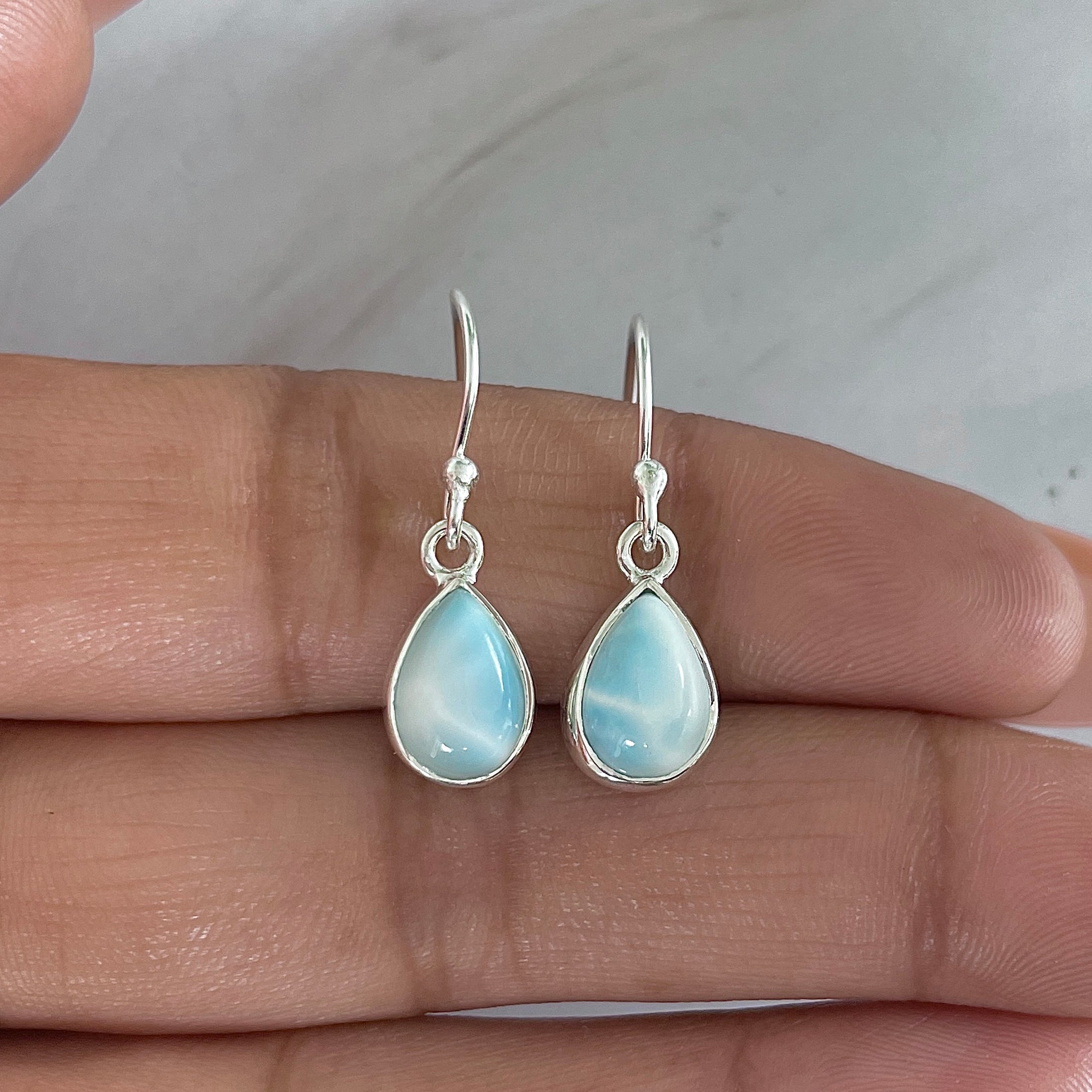 Larimar Earring-(LAR-E-1905.)