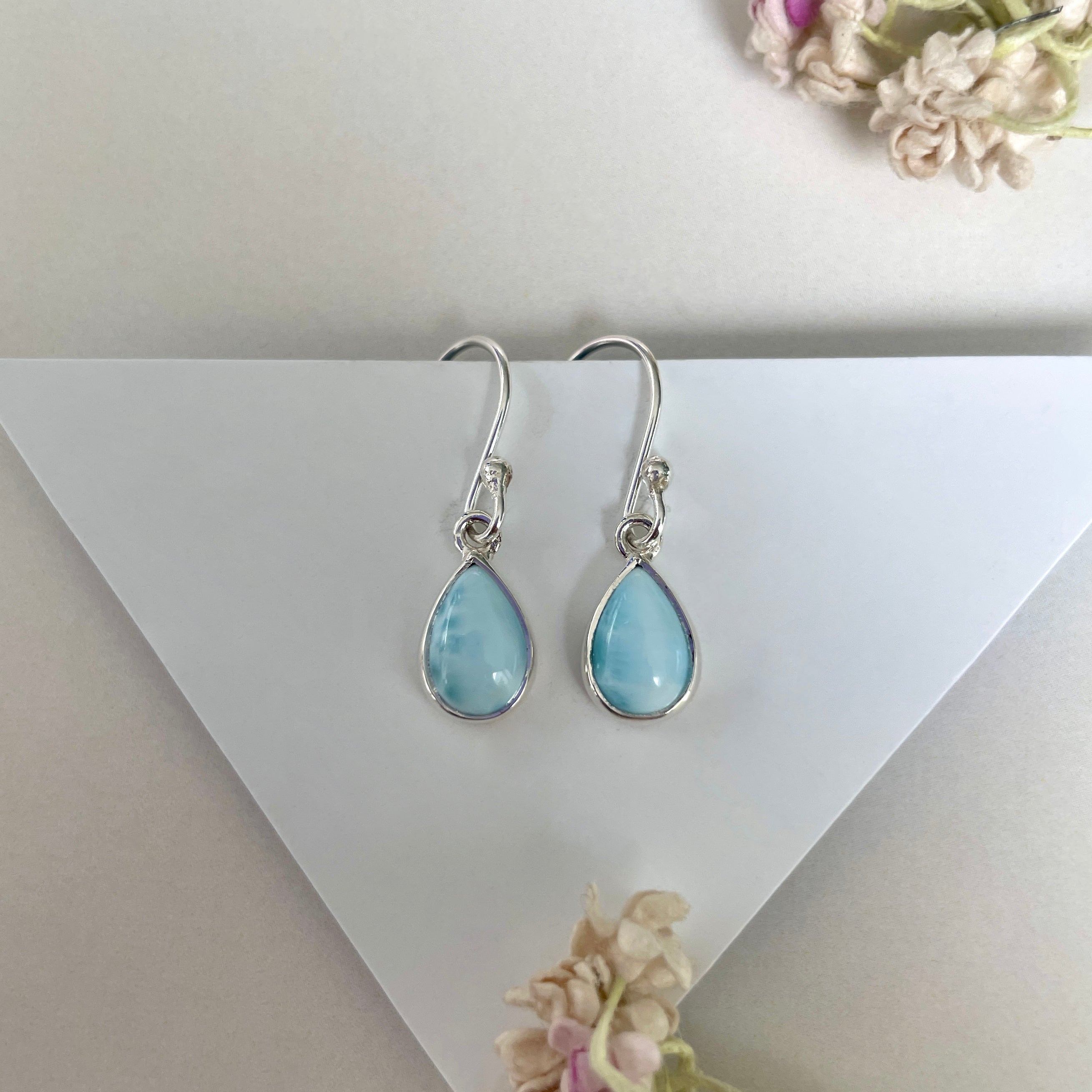 Larimar Earring-(LAR-E-1910.)