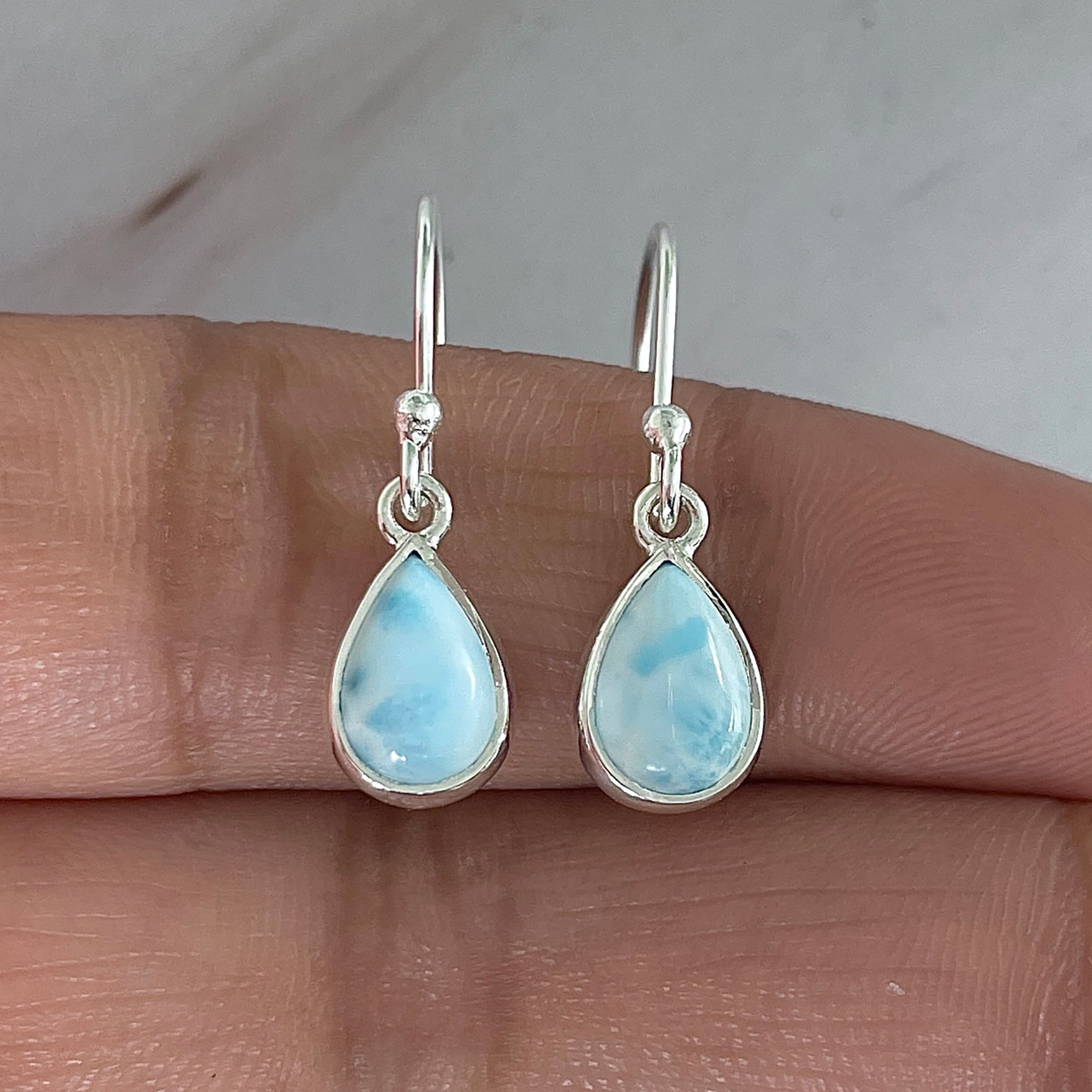 Larimar Earring-(LAR-E-1911.)