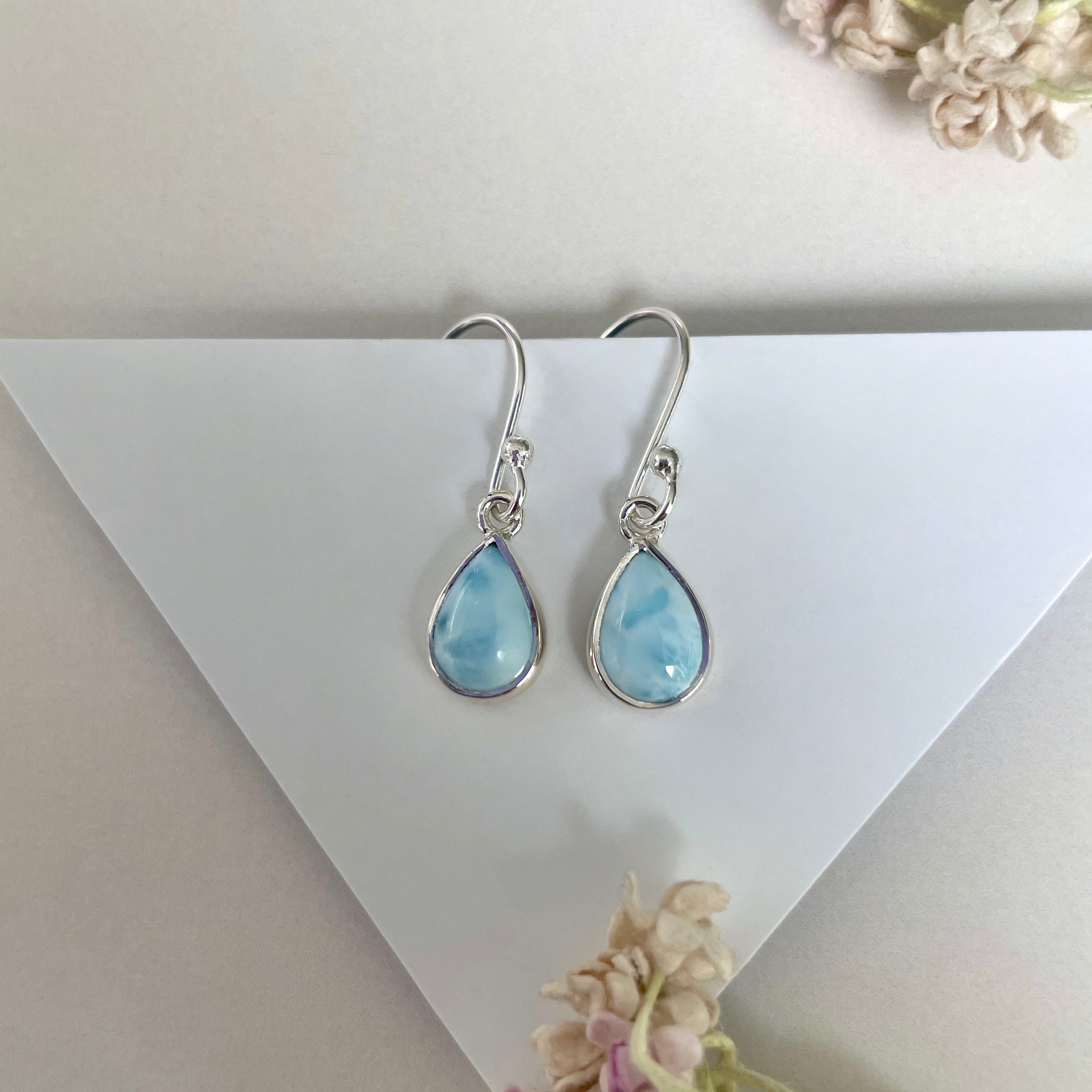 Larimar Earring-(LAR-E-1911.)