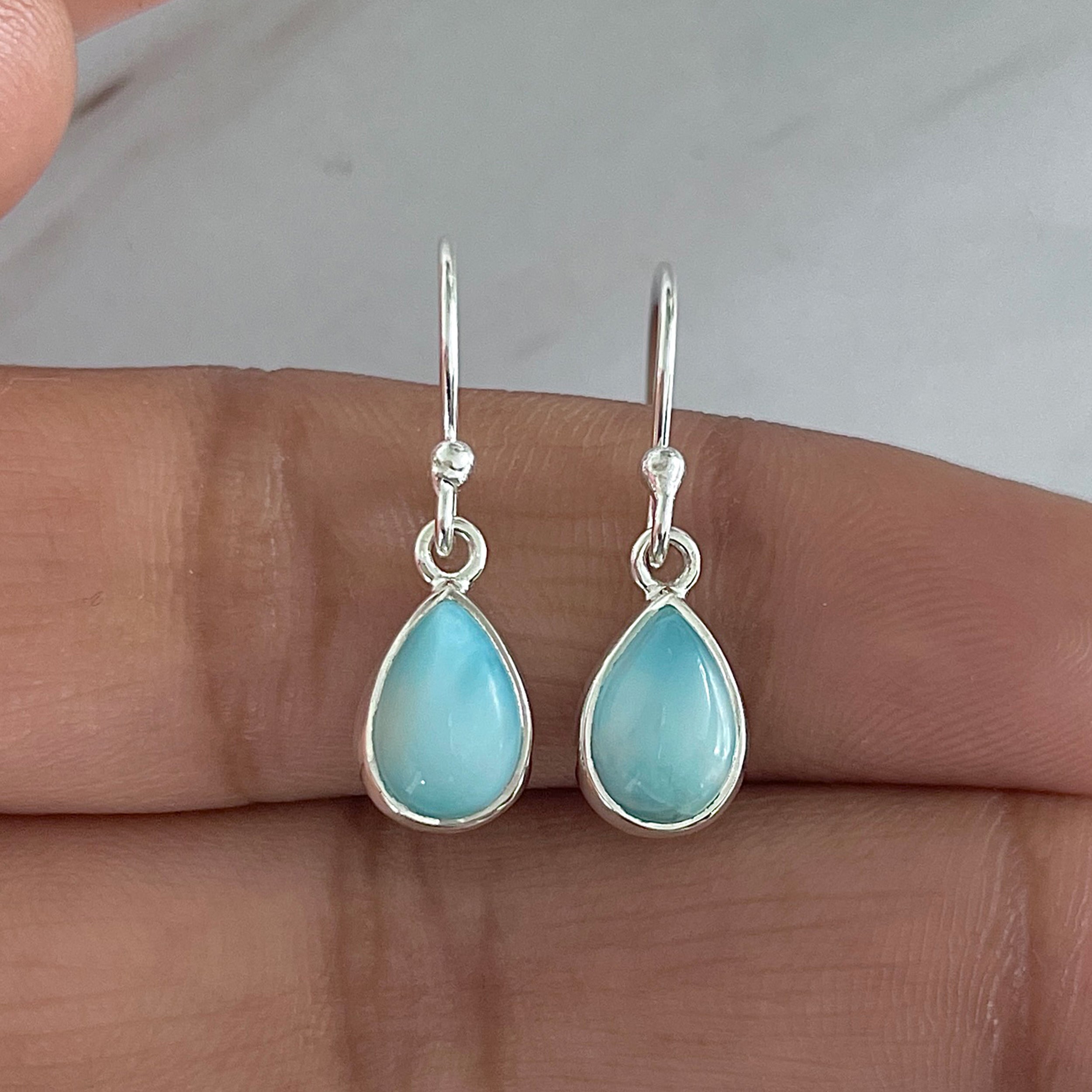 Larimar Earring-(LAR-E-1920.)