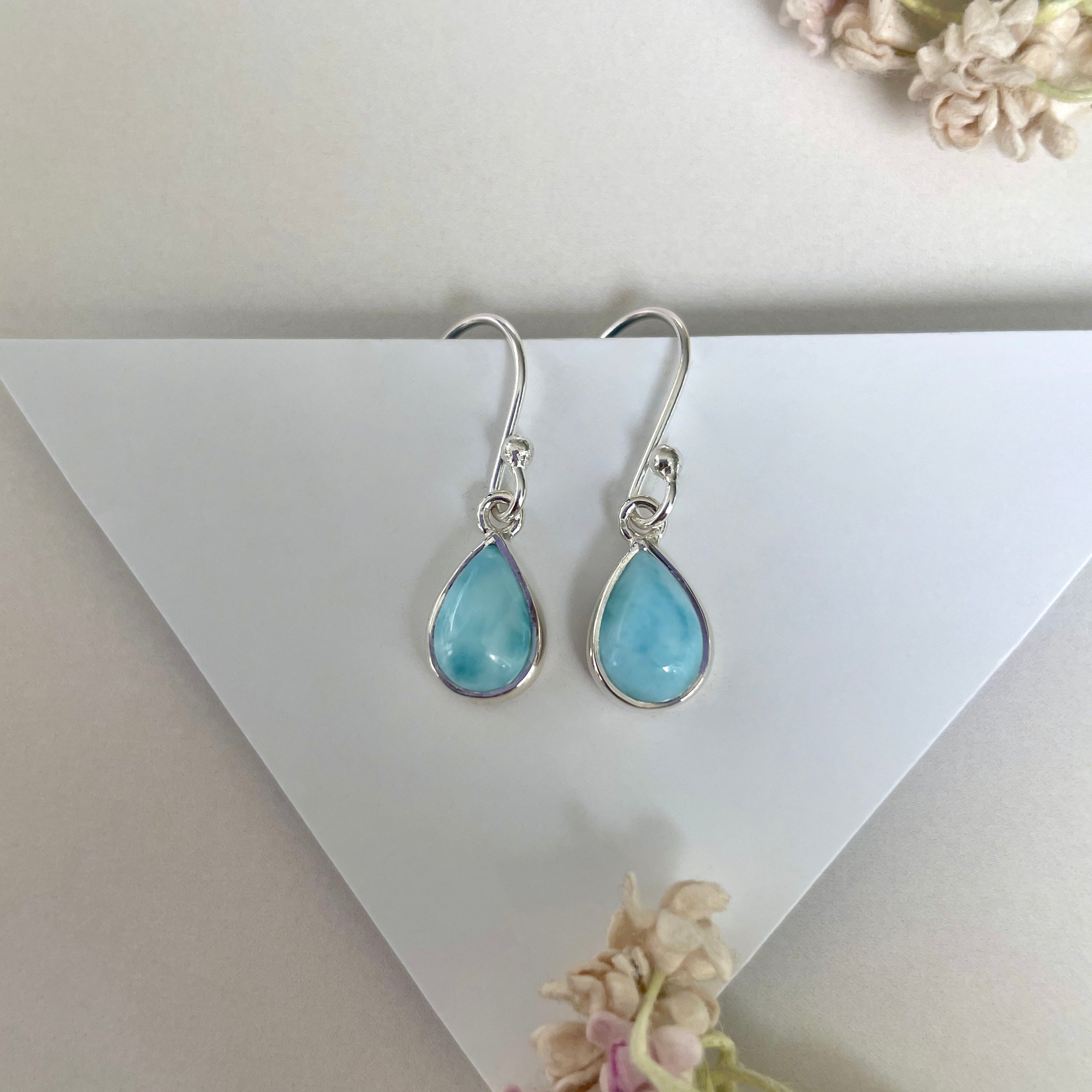 Larimar Earring-(LAR-E-1923.)