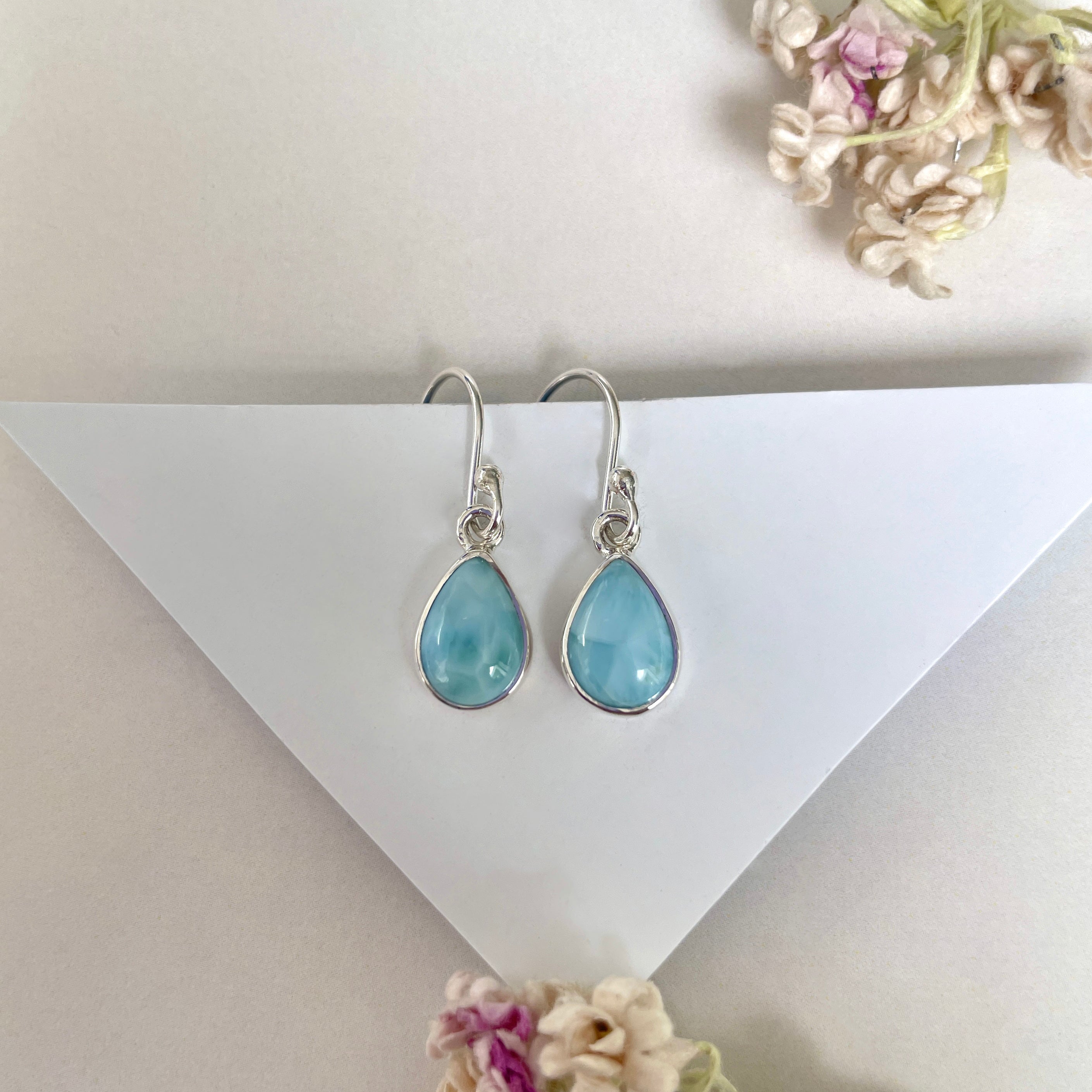 Larimar Earring-(LAR-E-1930.)