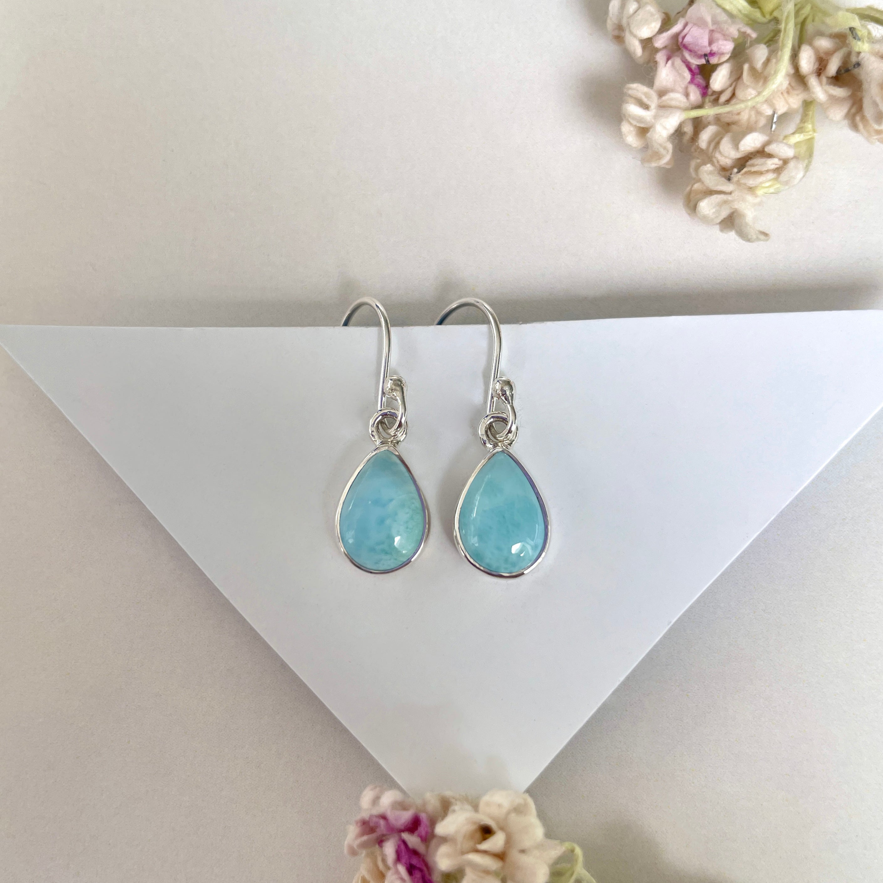 Larimar Earring-(LAR-E-1935.)