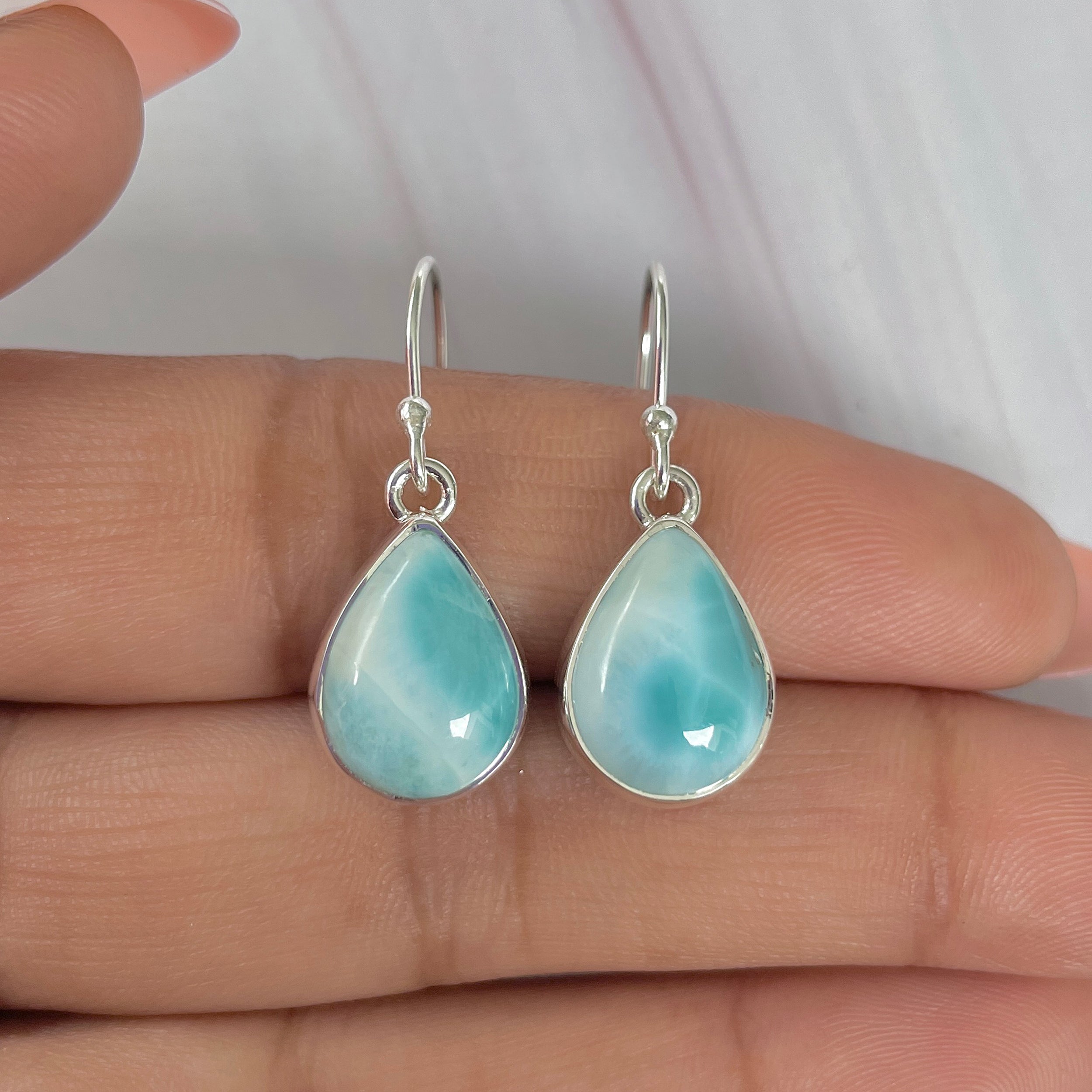 Larimar Earring-(LAR-E-1996.)