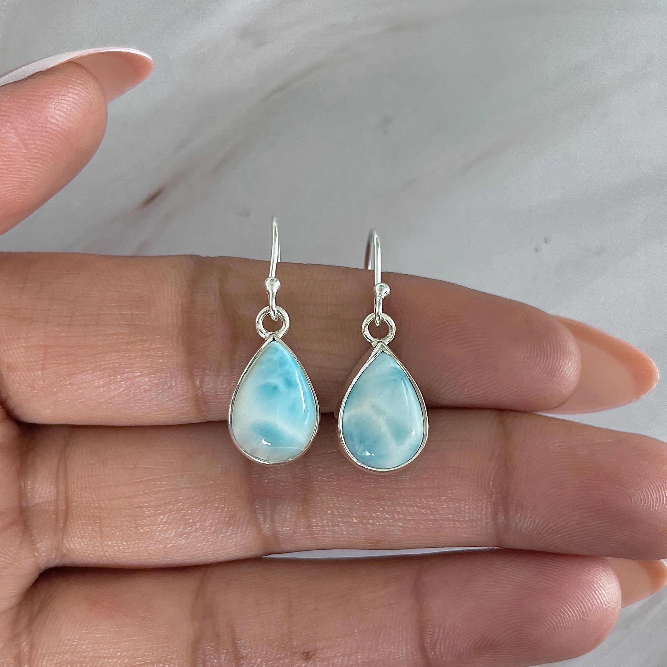 Larimar Earring-(LAR-E-2001.)