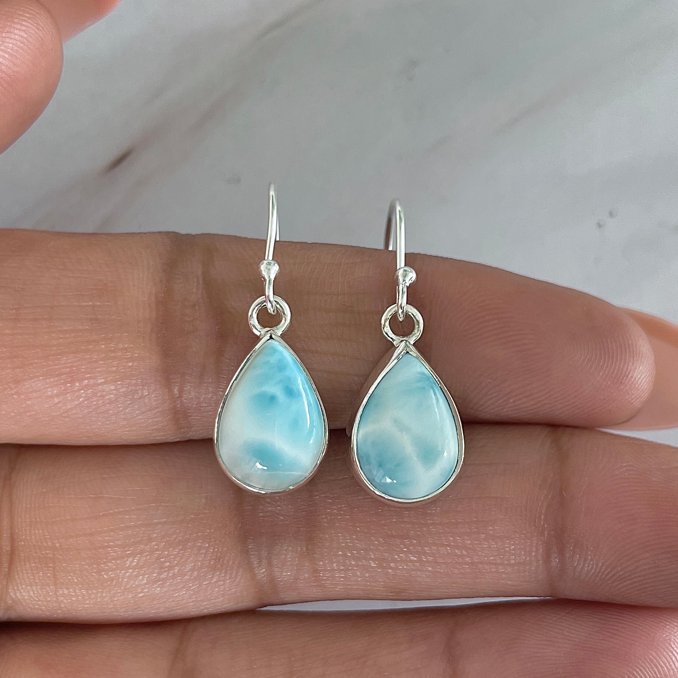 Larimar Earring-(LAR-E-2001.)