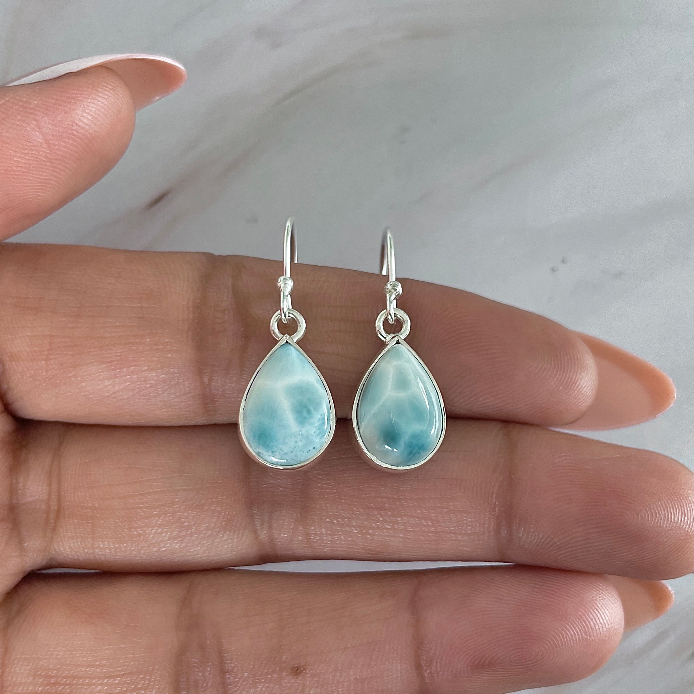 Larimar Earring-(LAR-E-2002.)