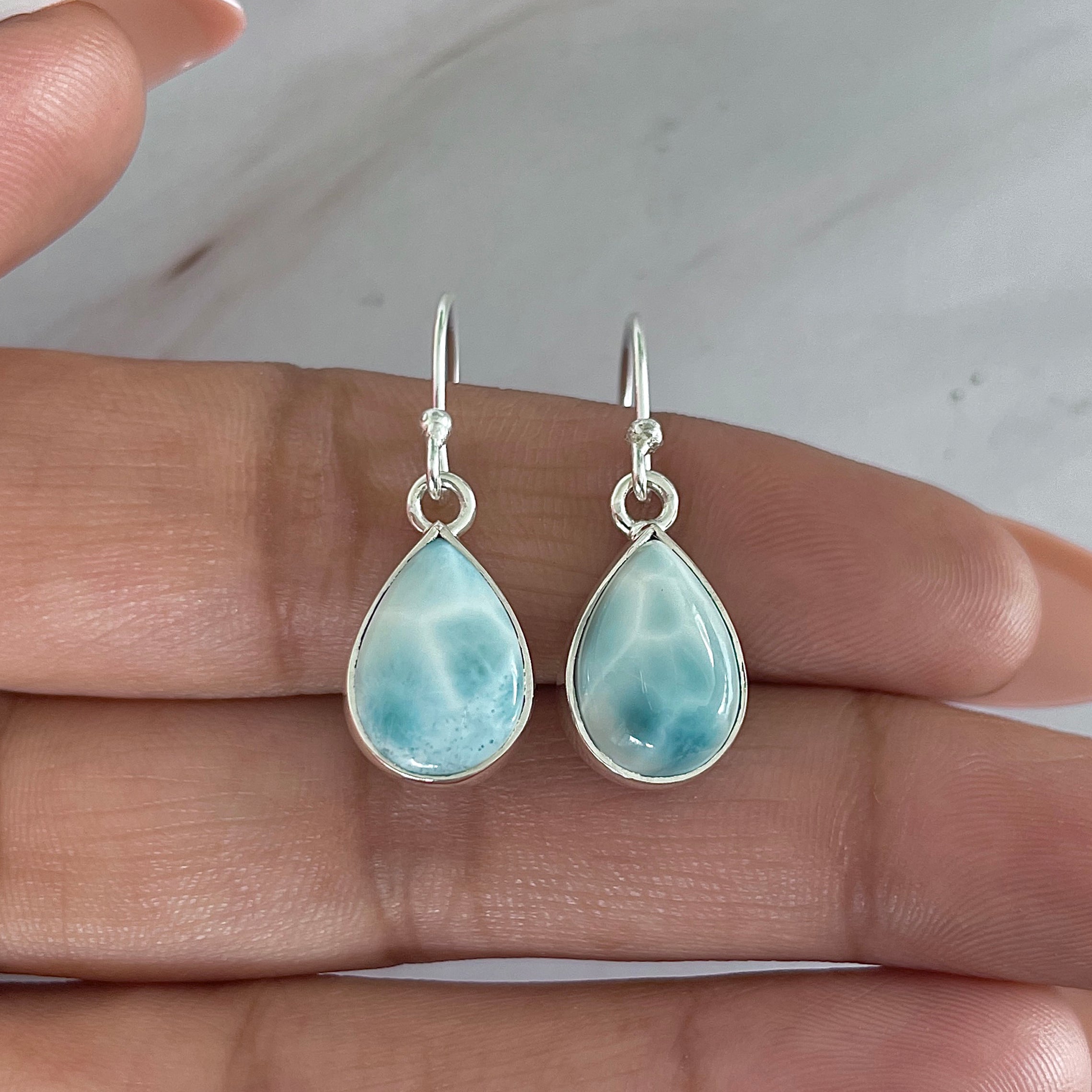 Larimar Earring-(LAR-E-2002.)