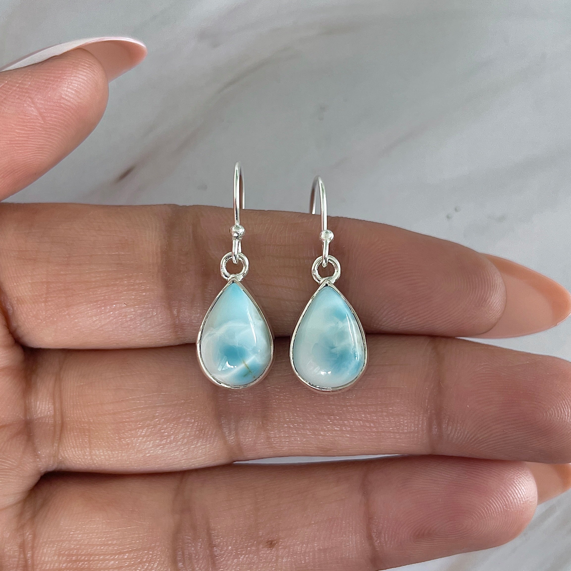 Larimar Earring-(LAR-E-2003.)